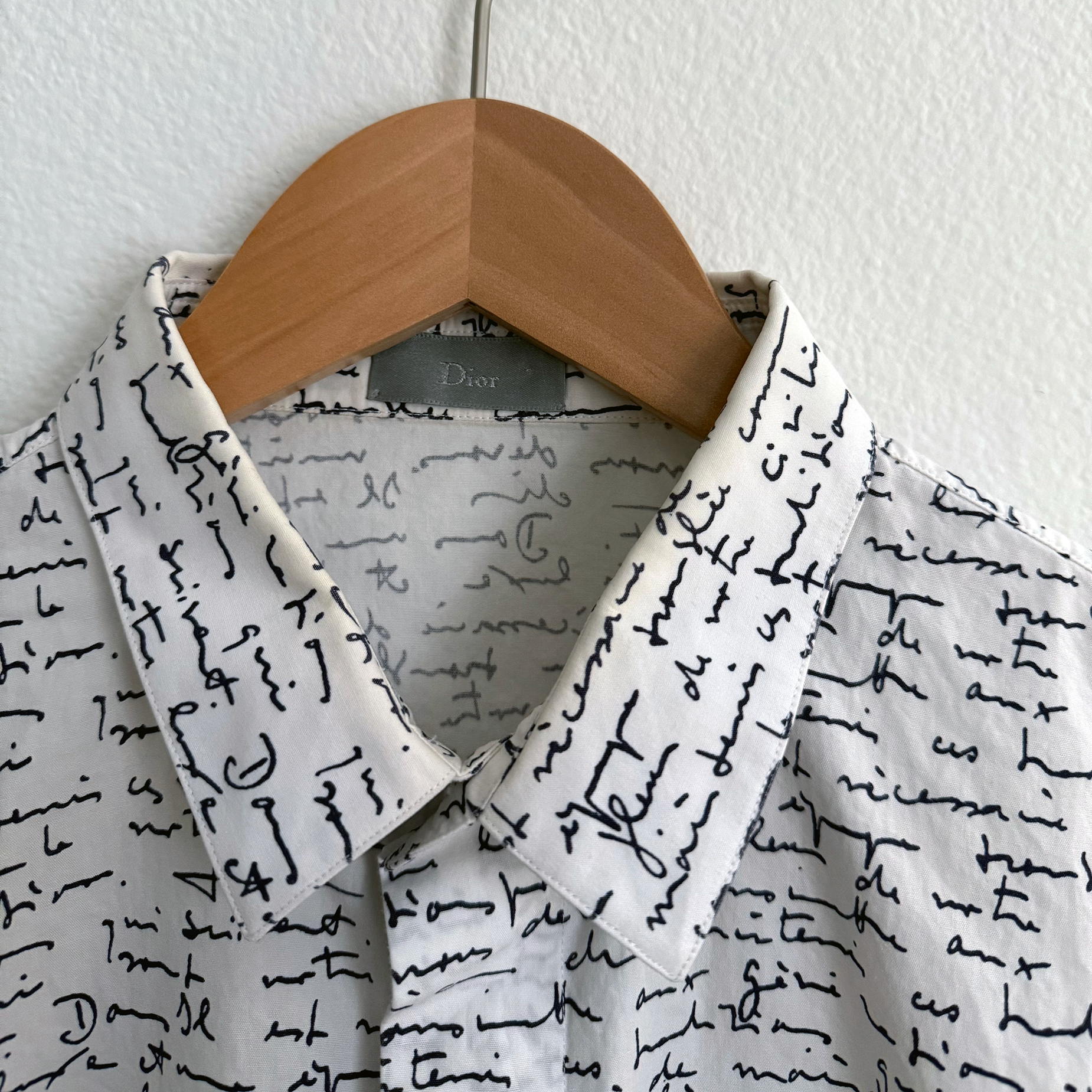 Dior SS15 Handwritten Script Shirt