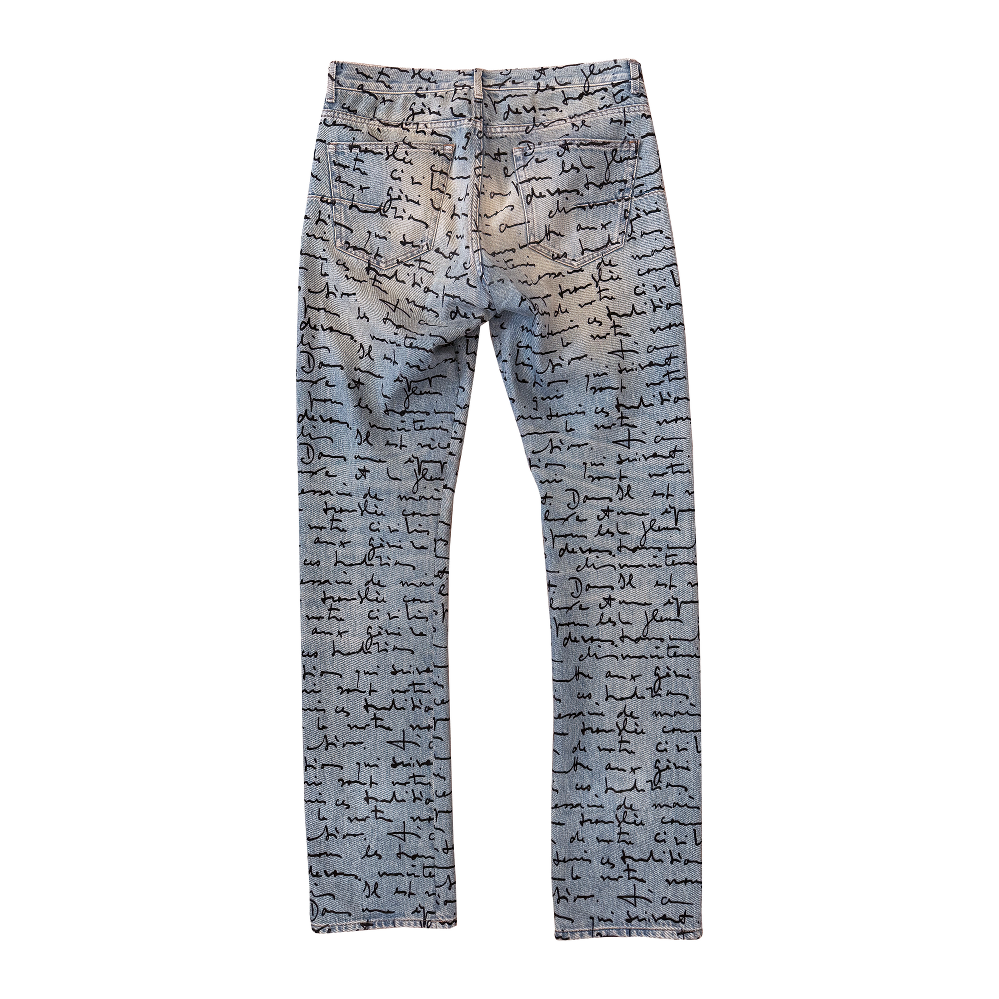 Dior SS15 Handwritten Script Denim