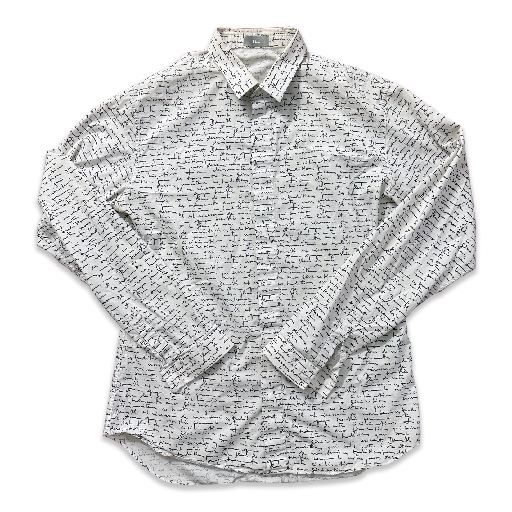 Dior SS15 Handwritten Script Shirt