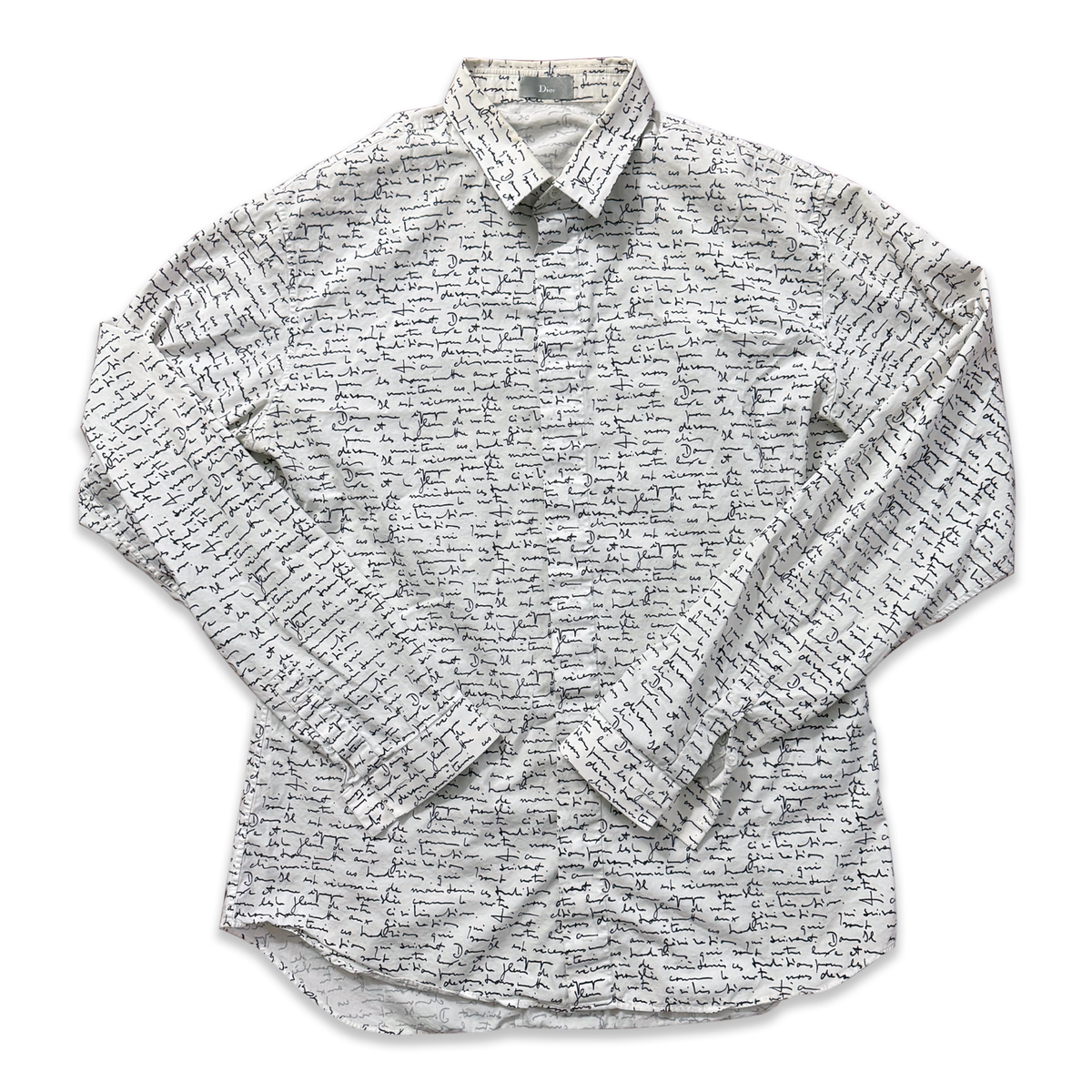 Dior SS15 Handwritten Script Shirt