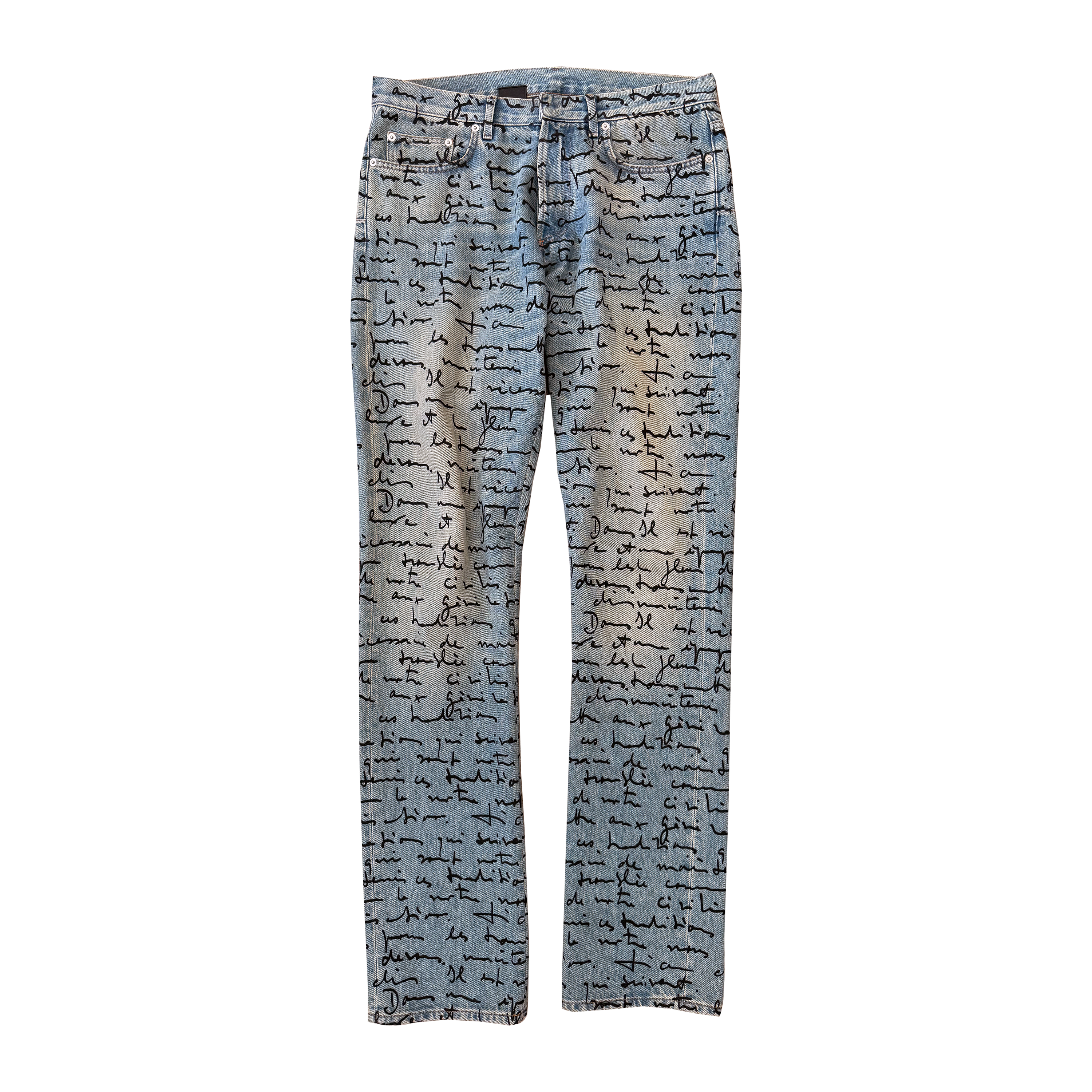 Dior SS15 Handwritten Script Denim