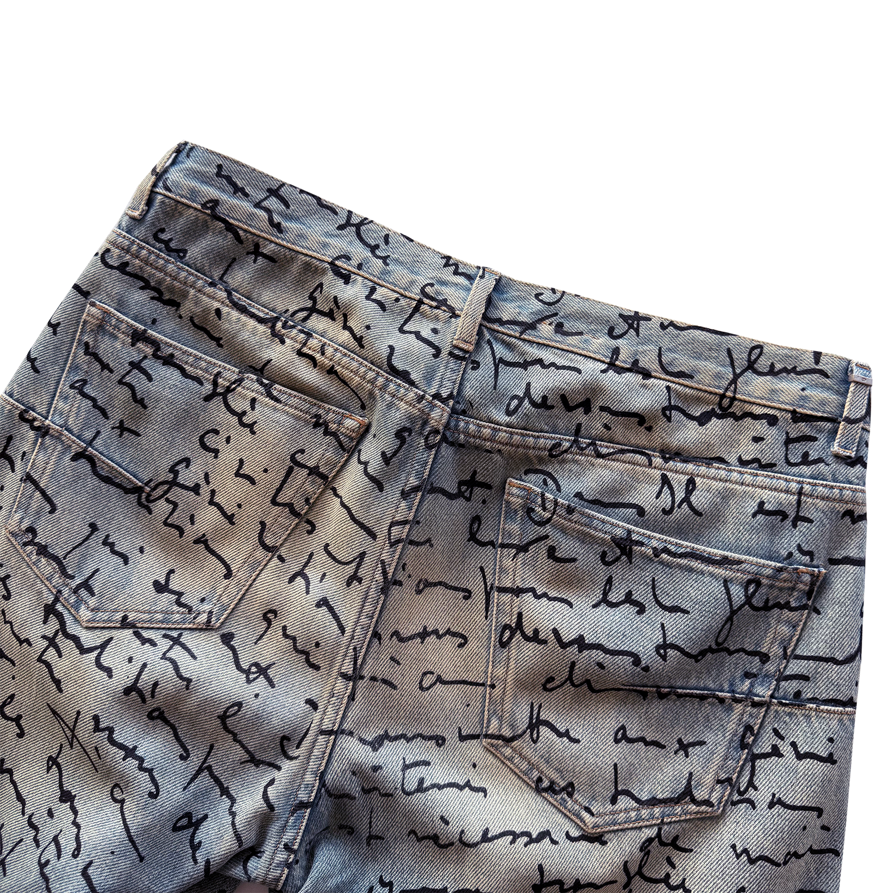Dior SS15 Handwritten Script Denim