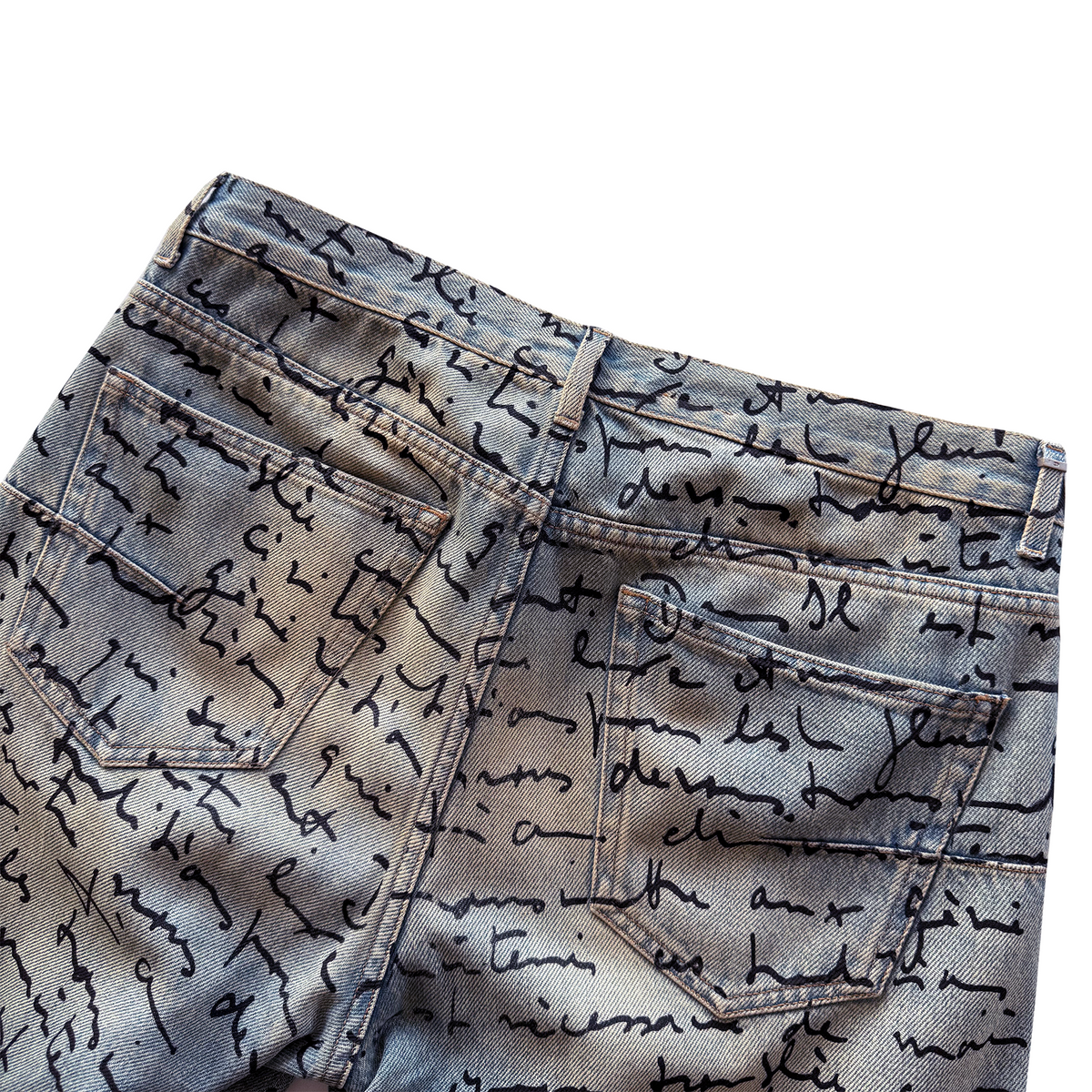 Dior SS15 Handwritten Script Denim