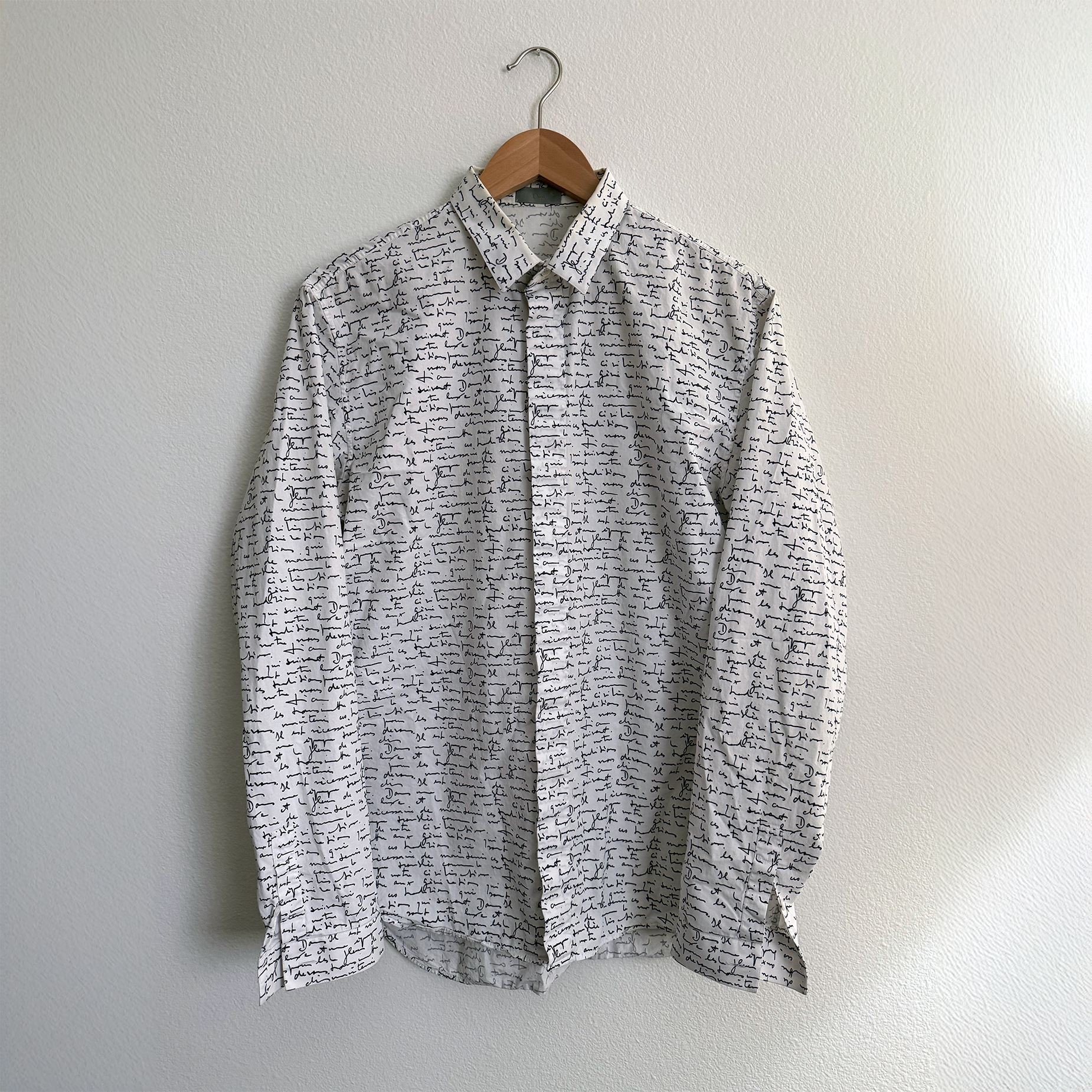 Dior SS15 Handwritten Script Shirt