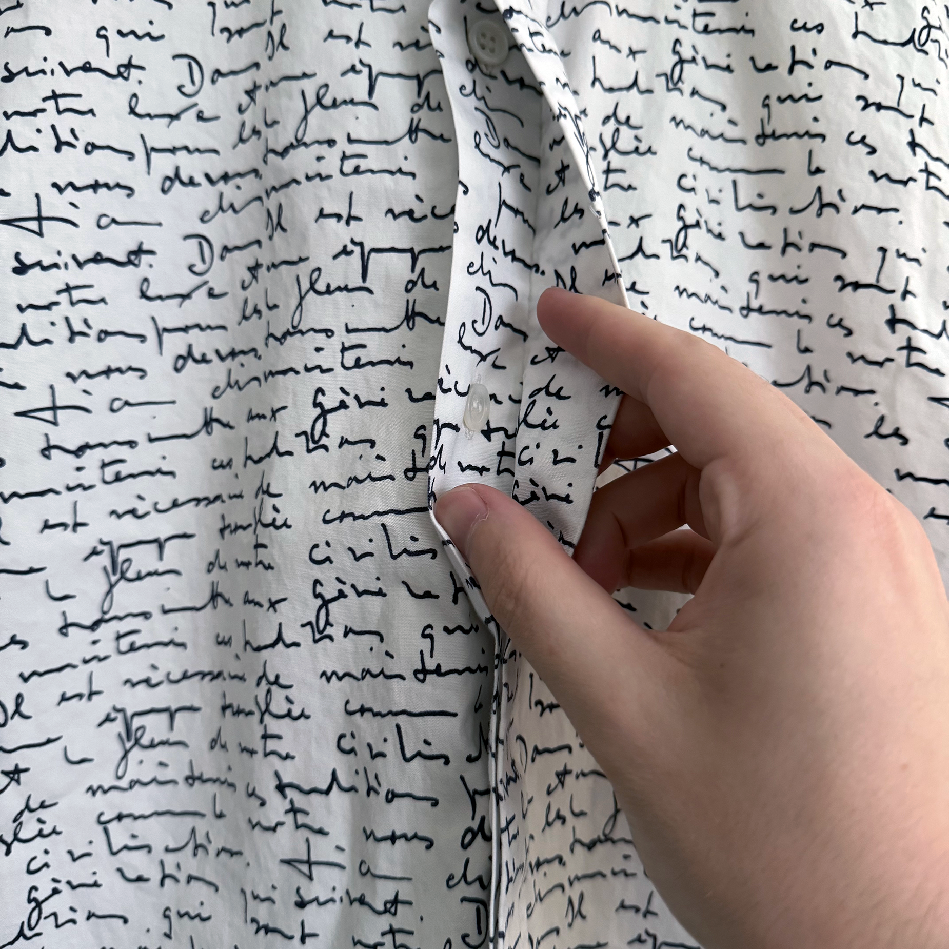 Dior SS15 Handwritten Script Shirt