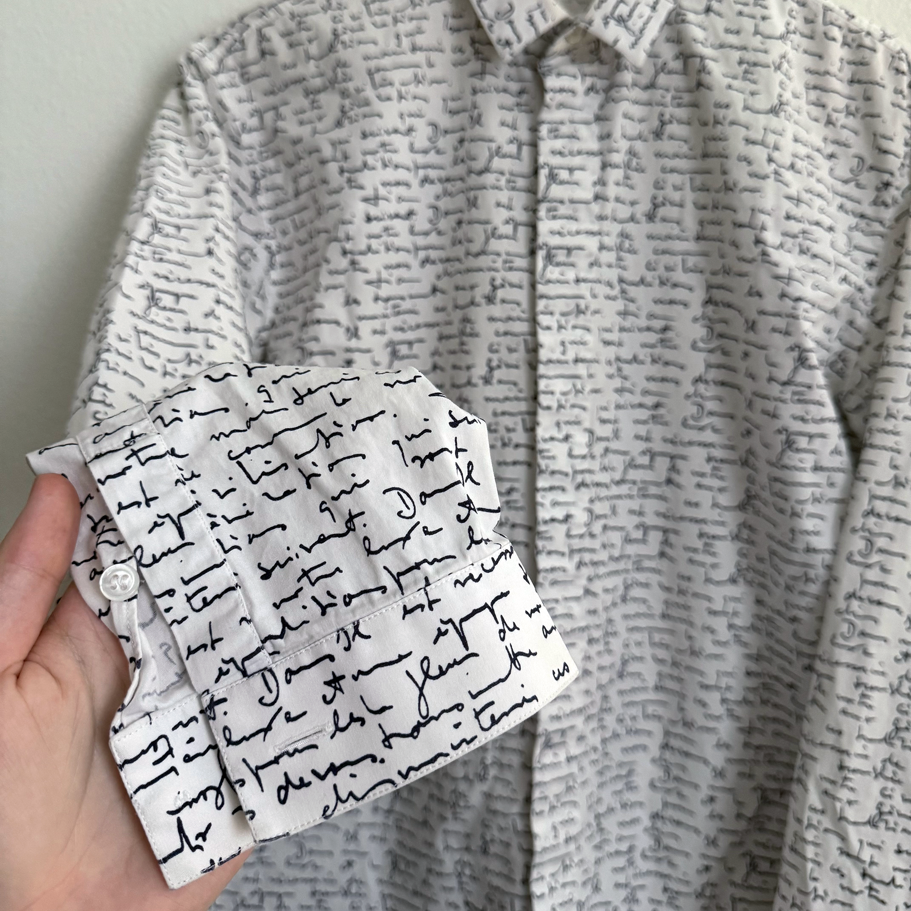 Dior SS15 Handwritten Script Shirt