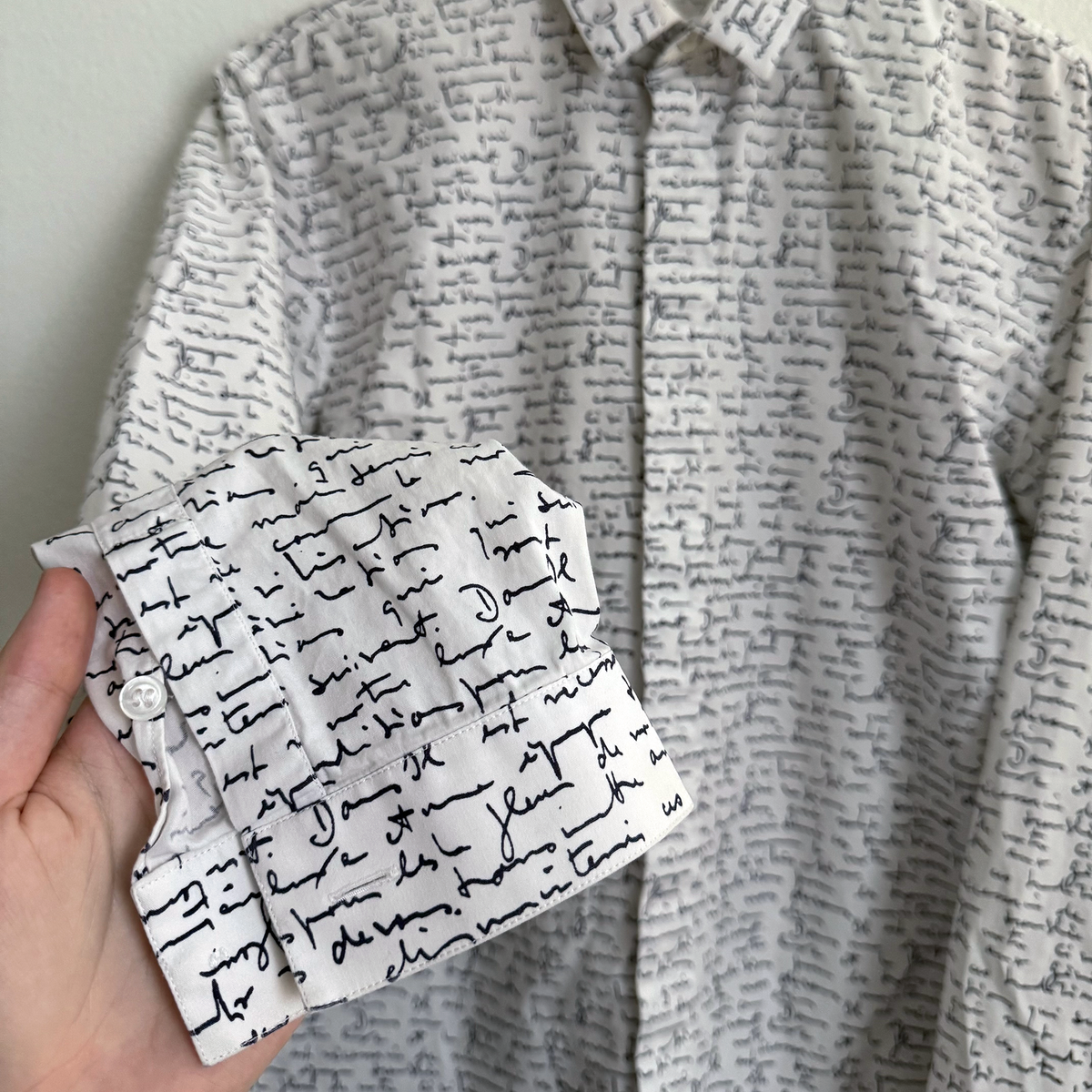 Dior SS15 Handwritten Script Shirt