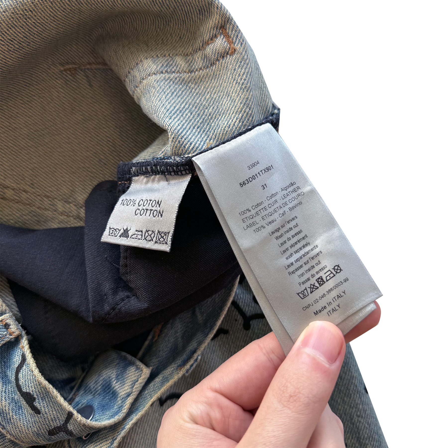 Dior SS15 Handwritten Script Denim