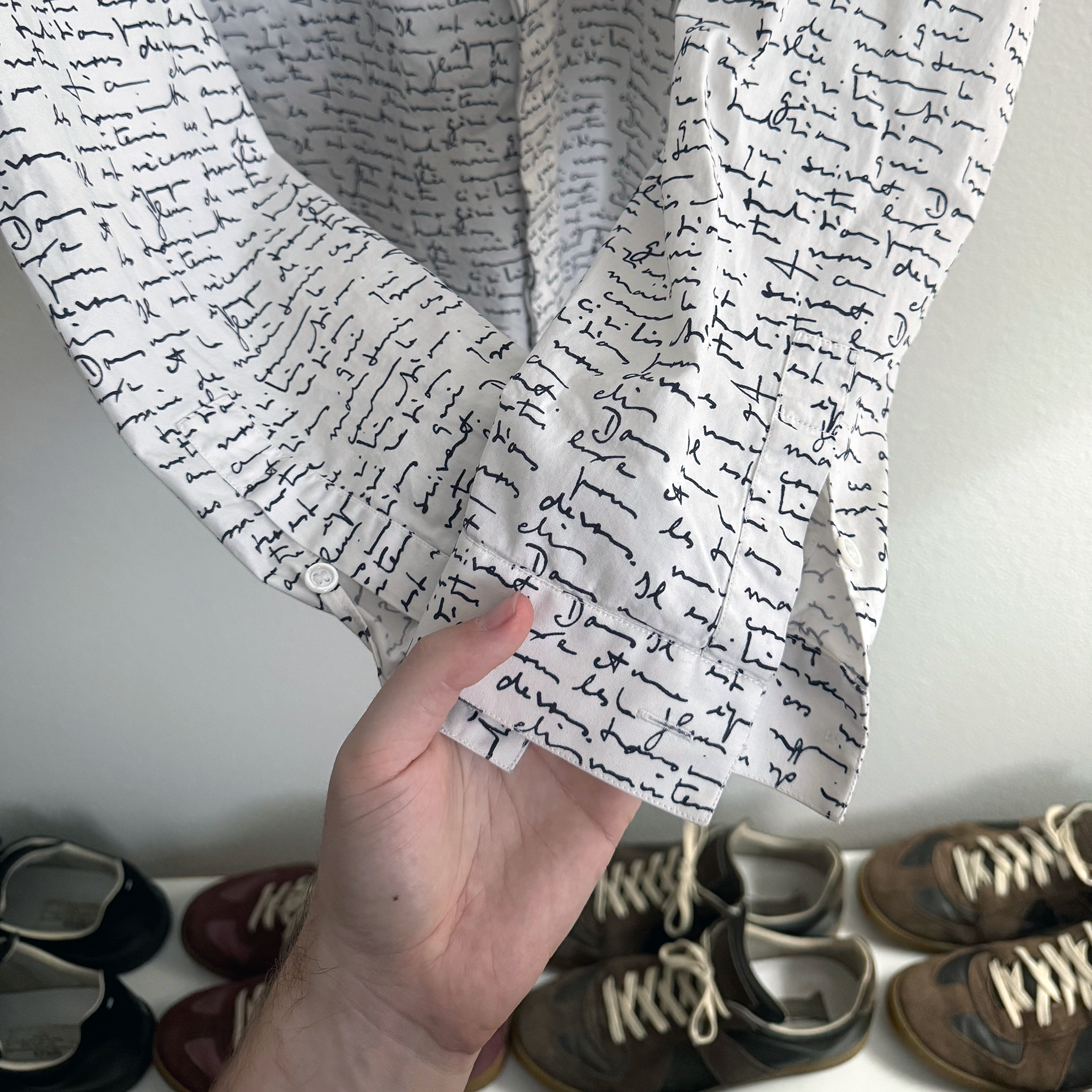 Dior SS15 Handwritten Script Shirt