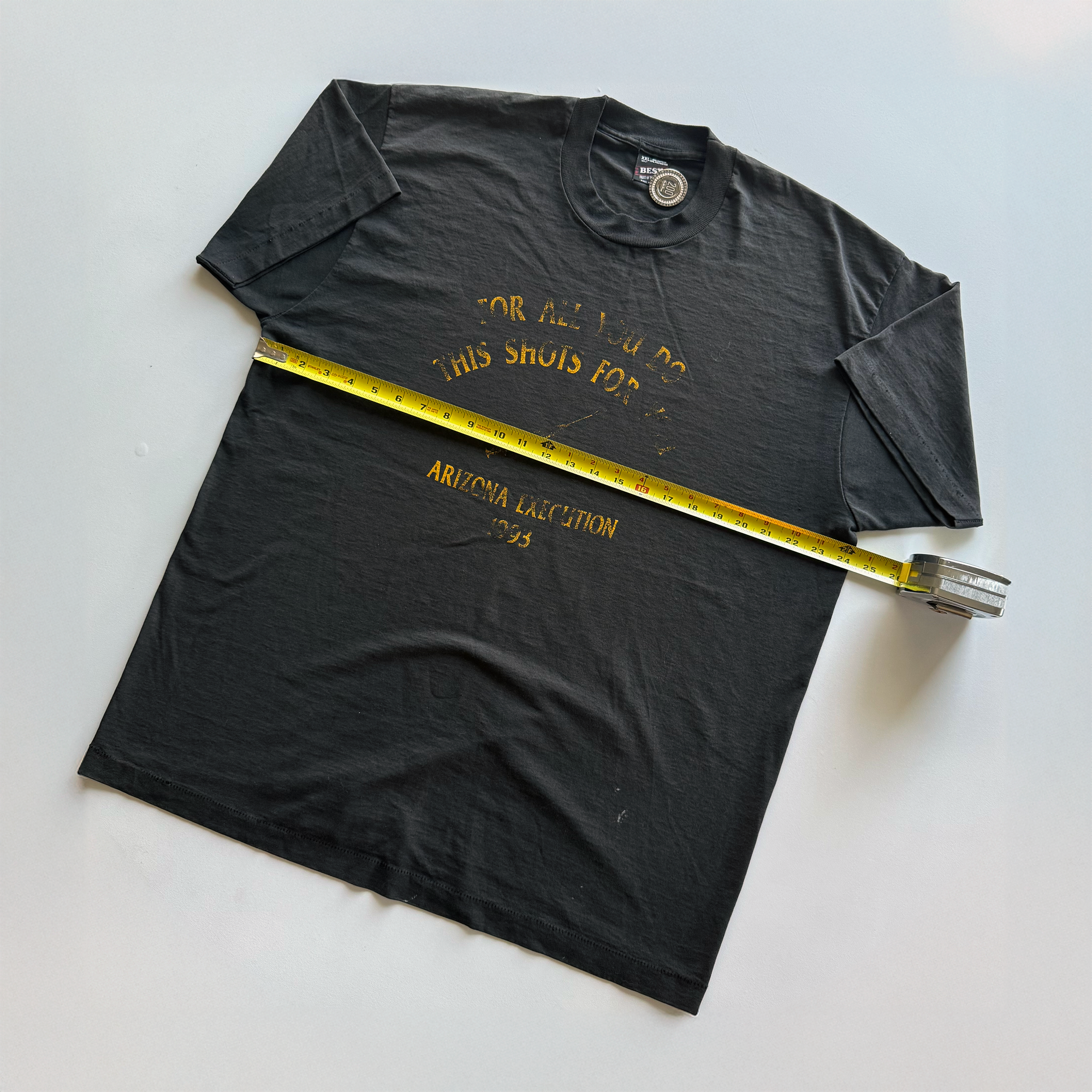 Vintage 1993 Lethal Injection Death Row Execution Tee