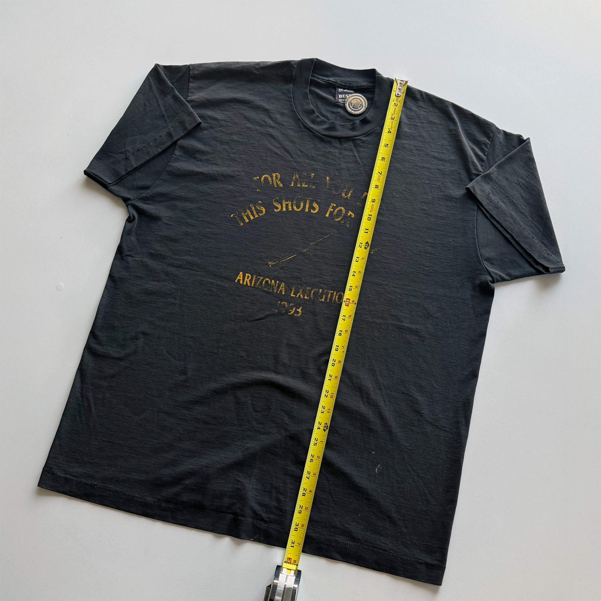 Vintage 1993 Lethal Injection Death Row Execution Tee