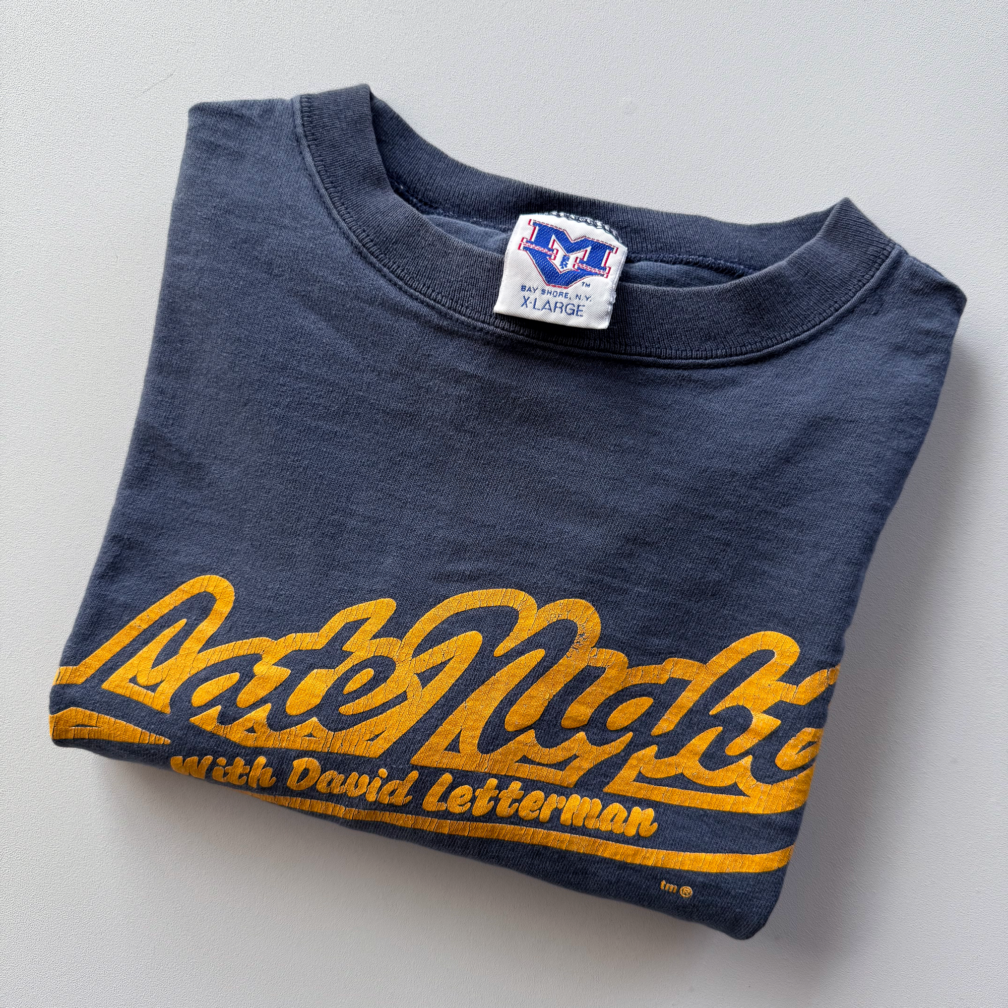 Vintage 1980s Late Night with David Letterman Tee