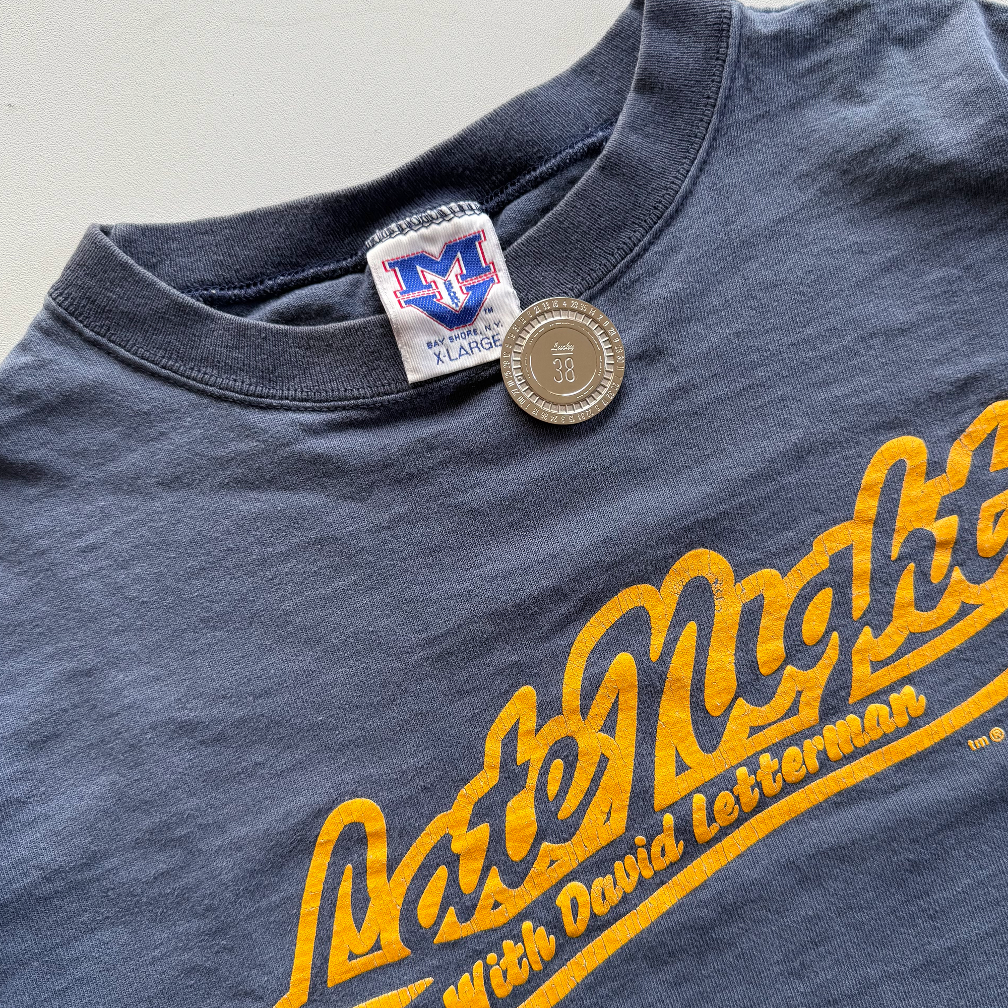 Vintage 1980s Late Night with David Letterman Tee