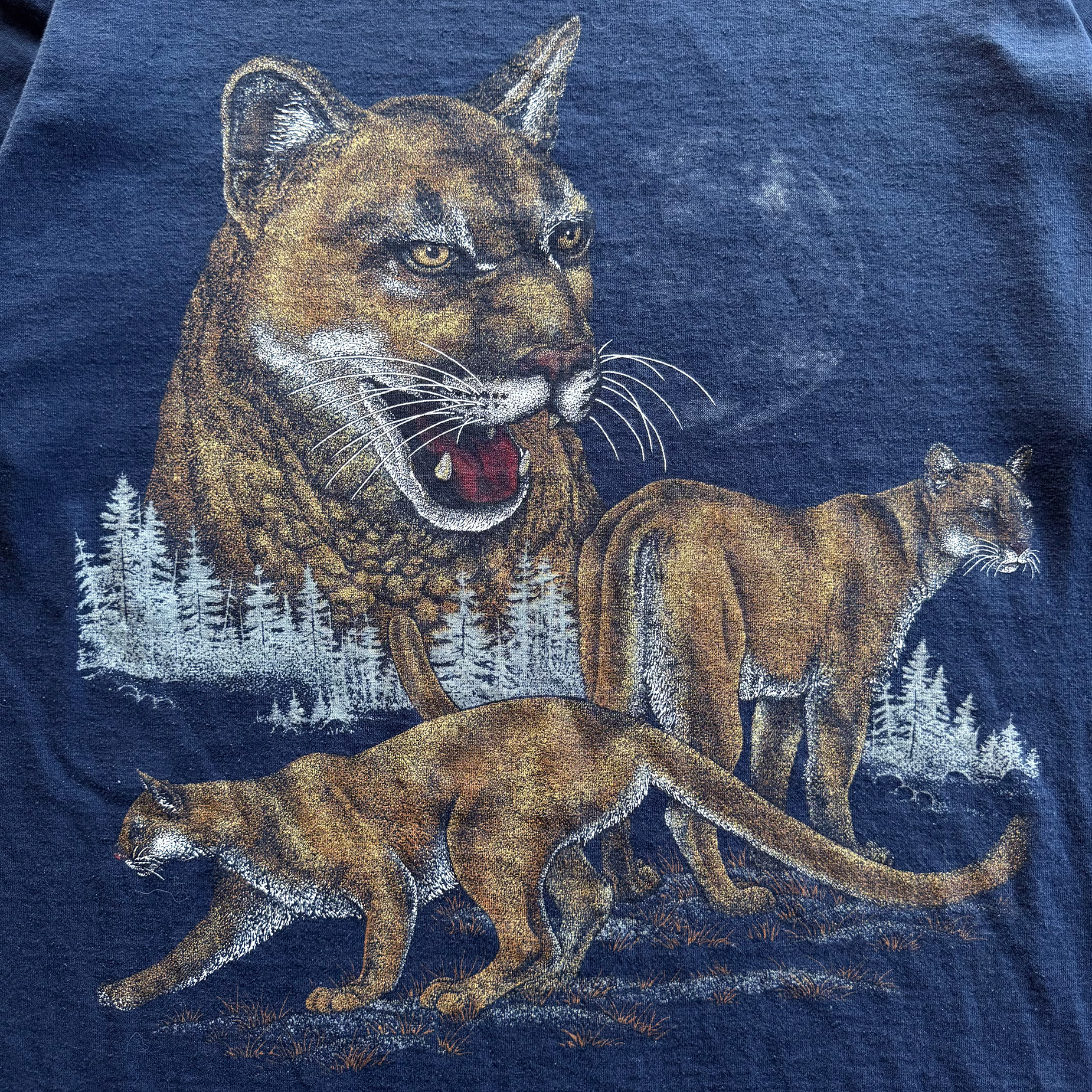 Vintage 1990s Mountain Lion Nature Tee