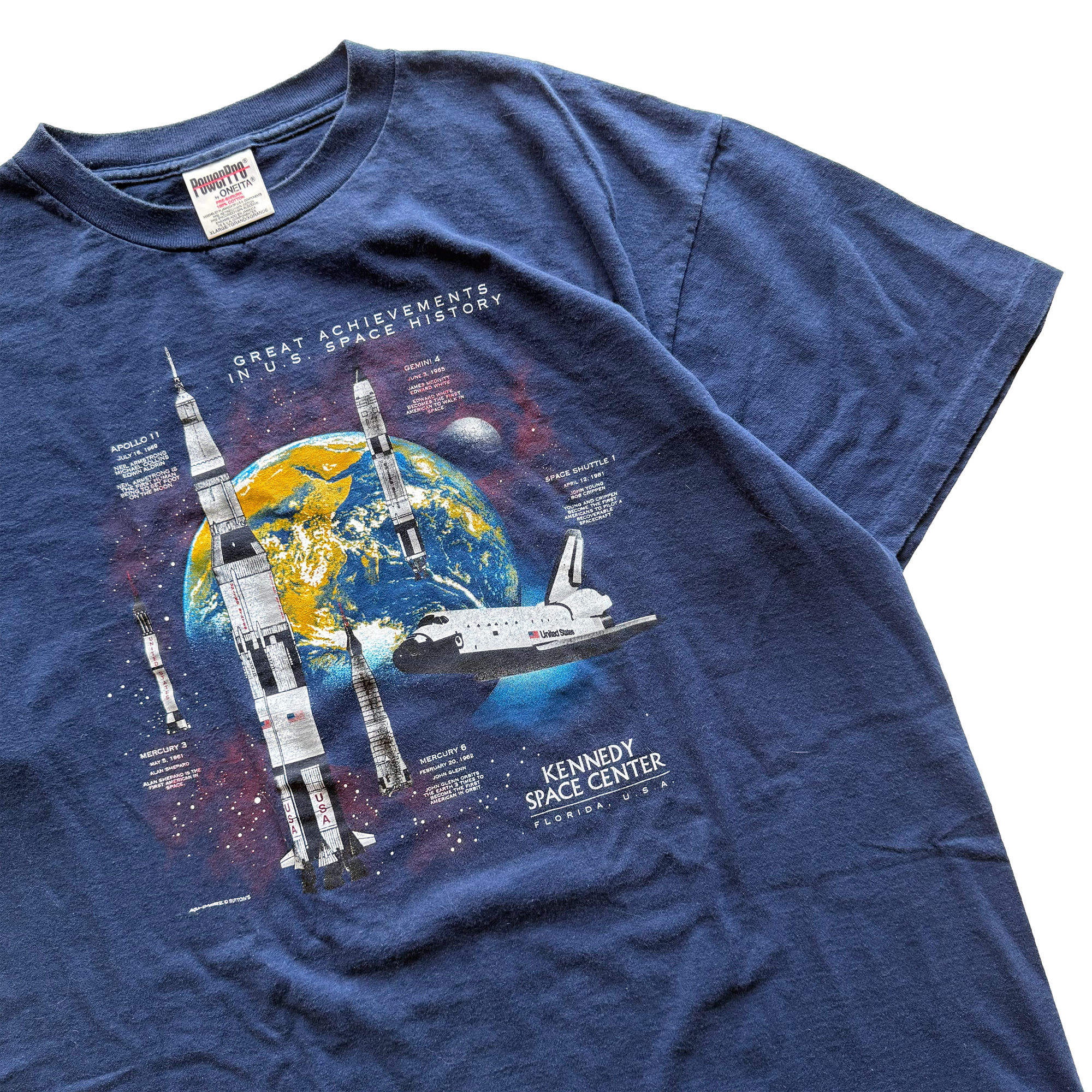 Vintage 1998 NASA US Space History Tee
