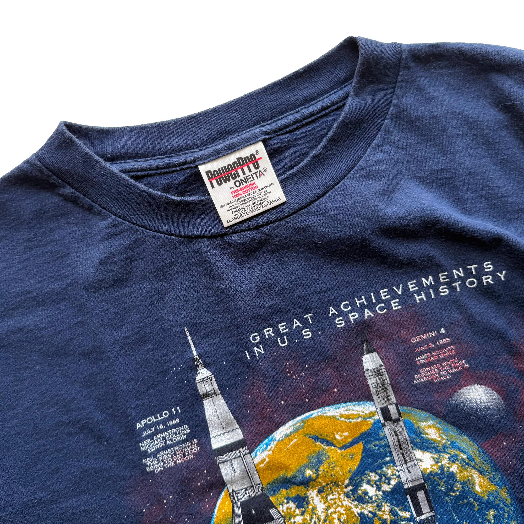 Vintage 1998 NASA US Space History Tee