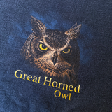 Vintage 1990s Great Horned Owl Nature Tee