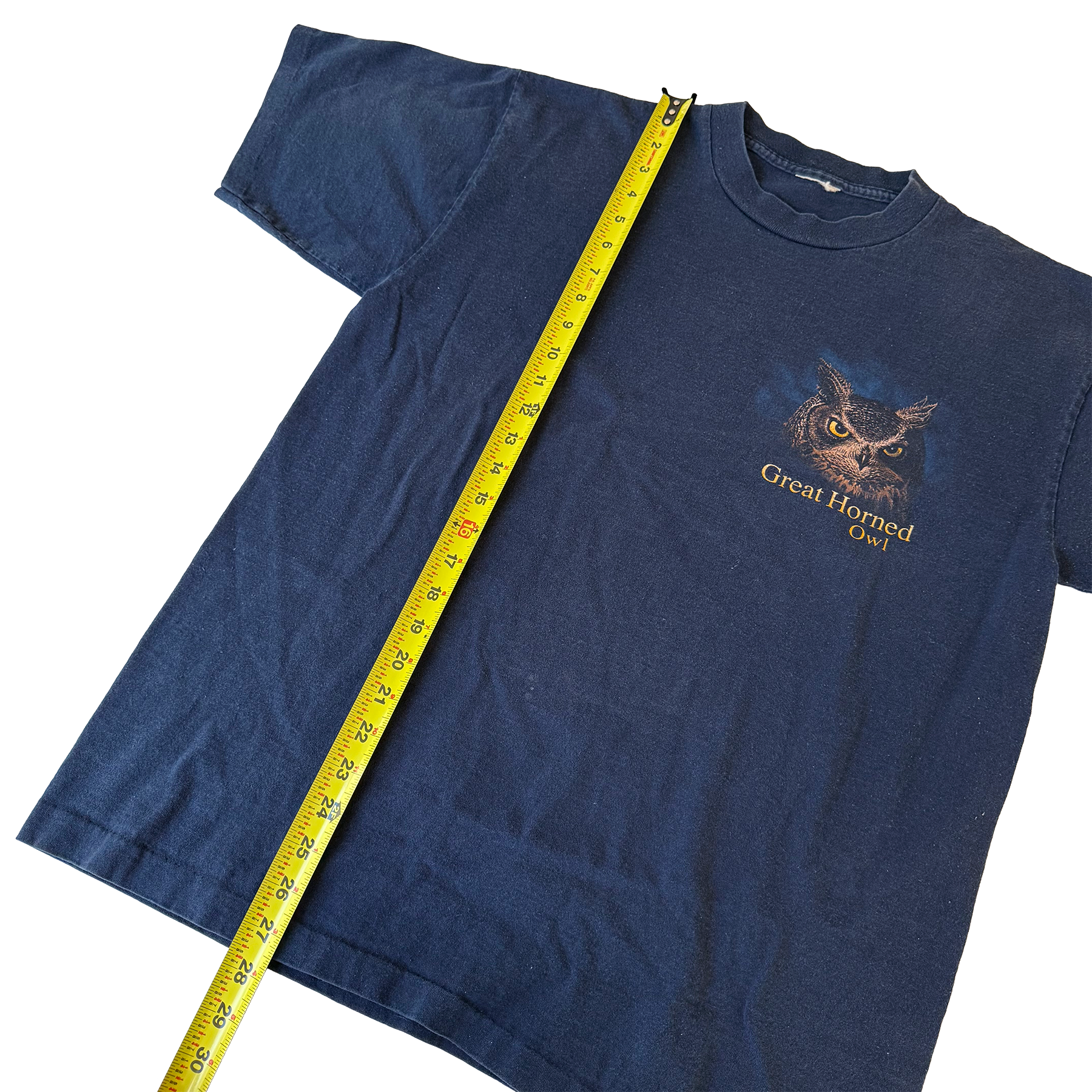 Vintage 1990s Great Horned Owl Nature Tee