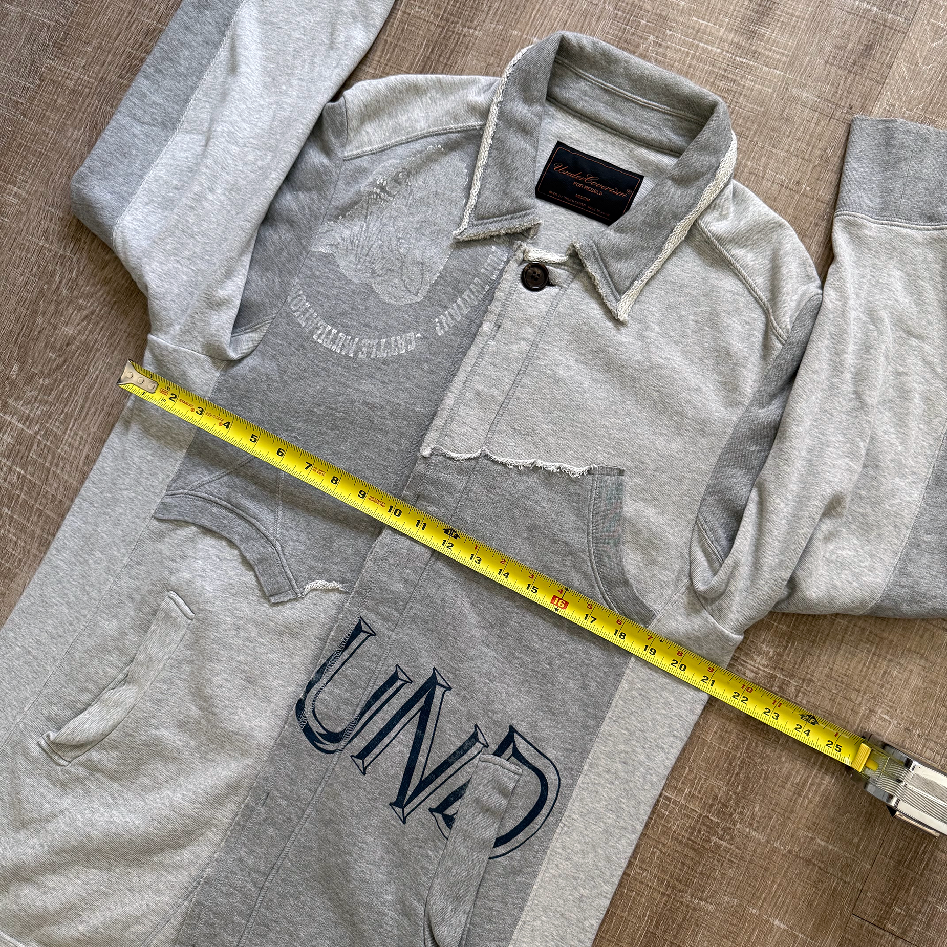 Undercover AW03 Paper Doll Hybrid Reconstructed Peacoat