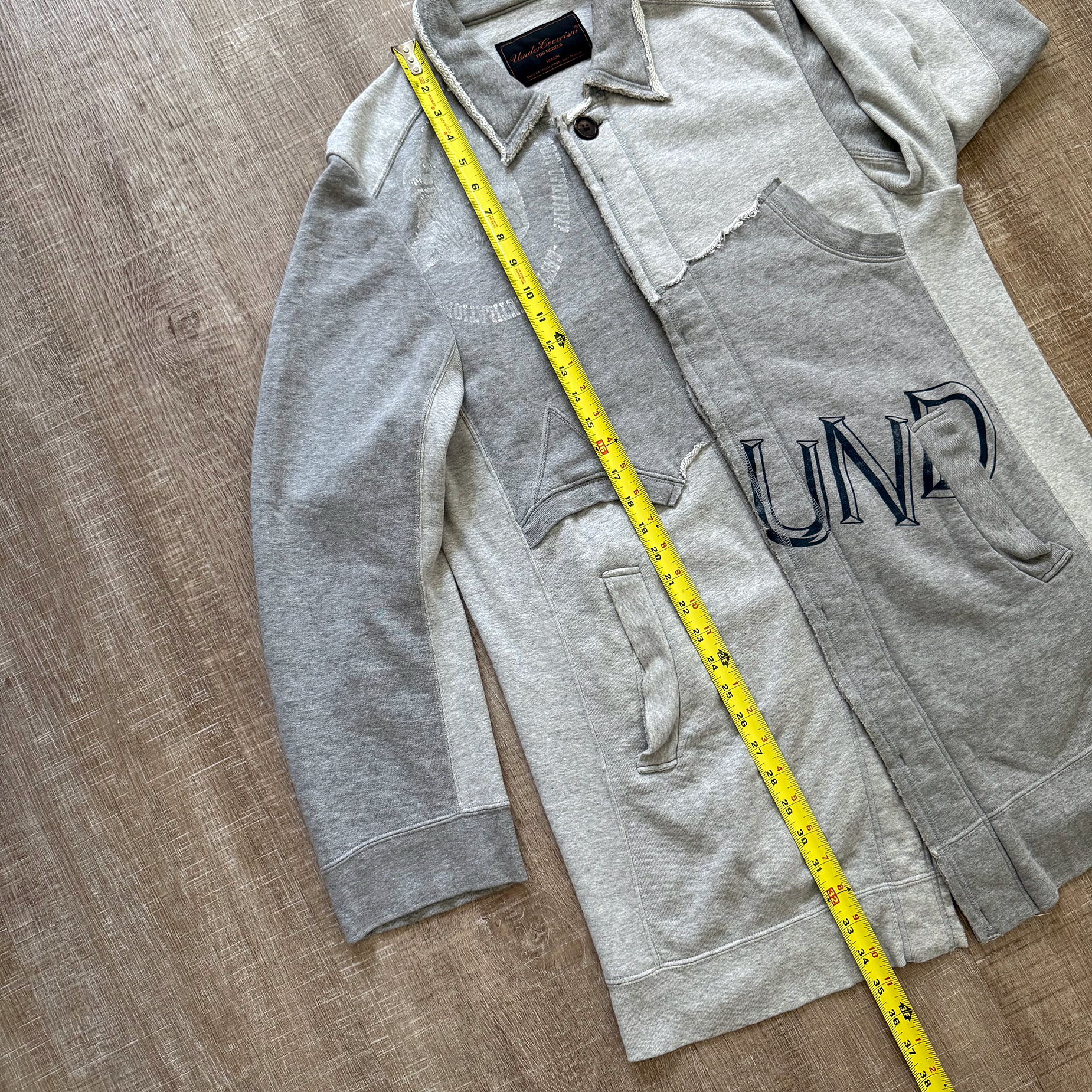 Undercover AW03 Paper Doll Hybrid Reconstructed Peacoat