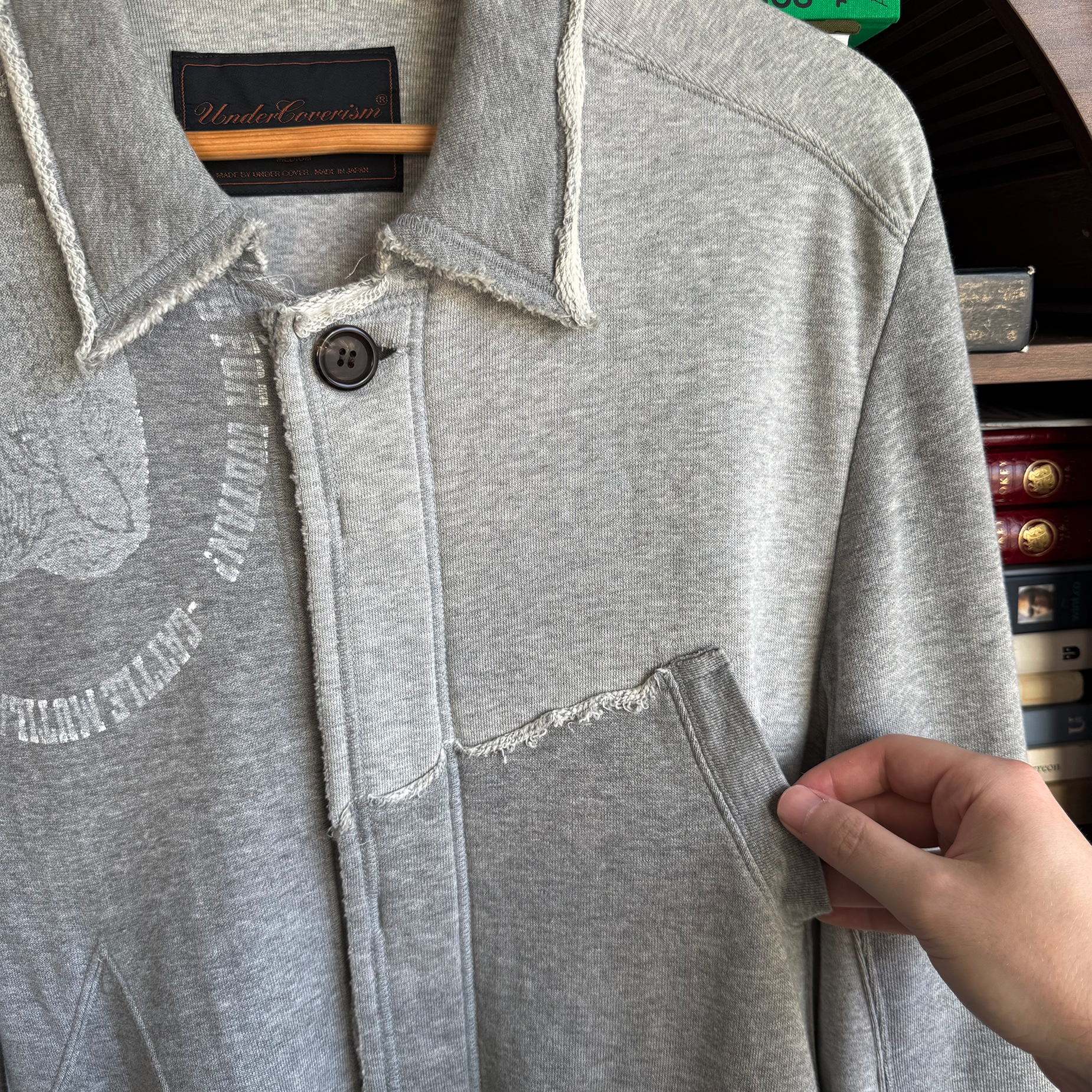 Undercover AW03 Paper Doll Hybrid Reconstructed Peacoat