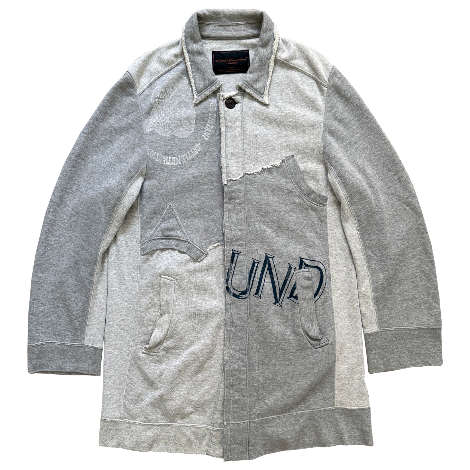 Undercover AW03 Paper Doll Hybrid Reconstructed Peacoat