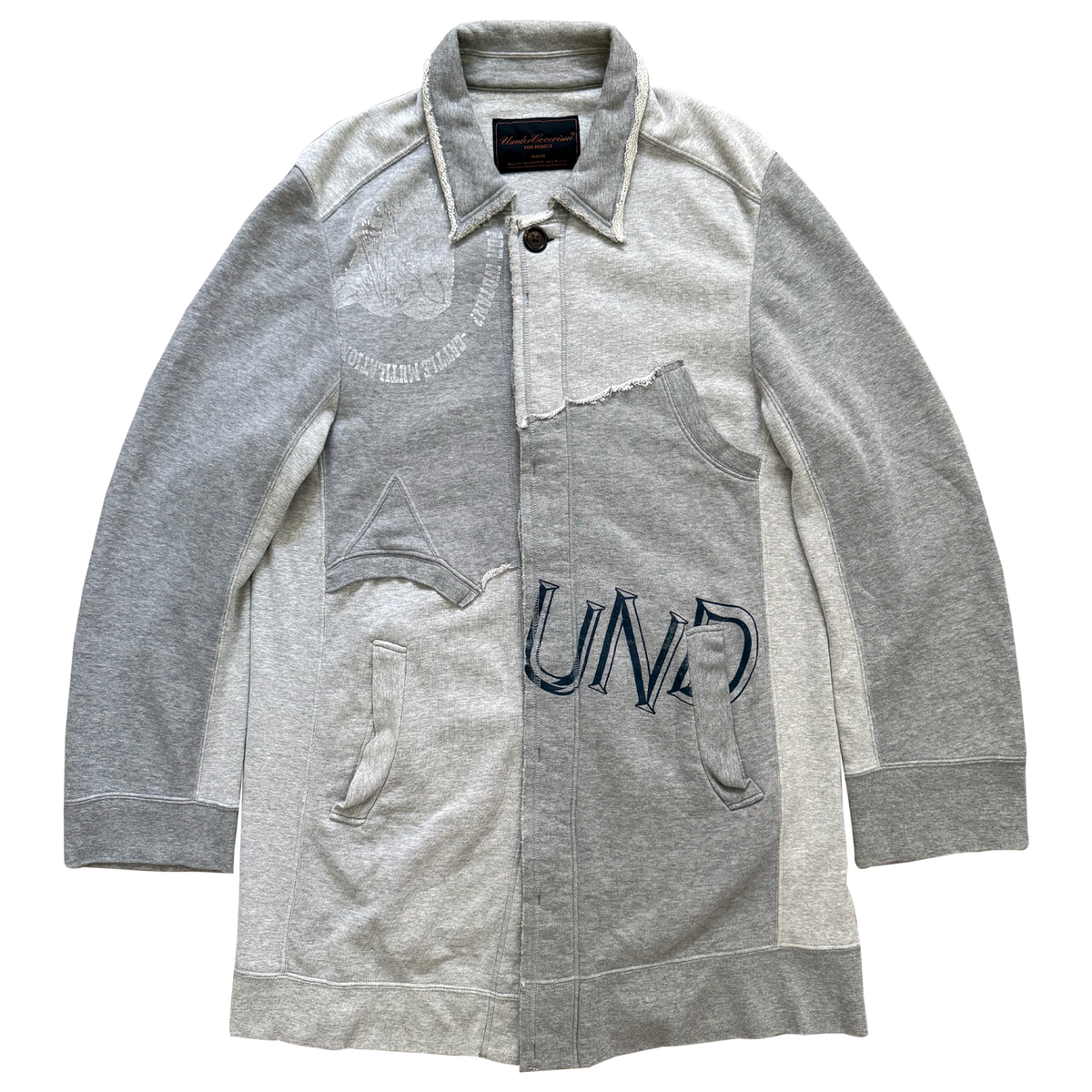 Undercover AW03 Paper Doll Hybrid Reconstructed Peacoat