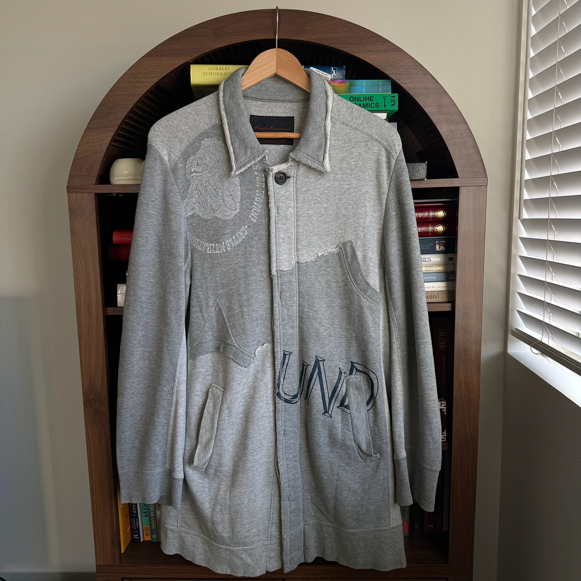 Undercover AW03 Paper Doll Hybrid Reconstructed Peacoat