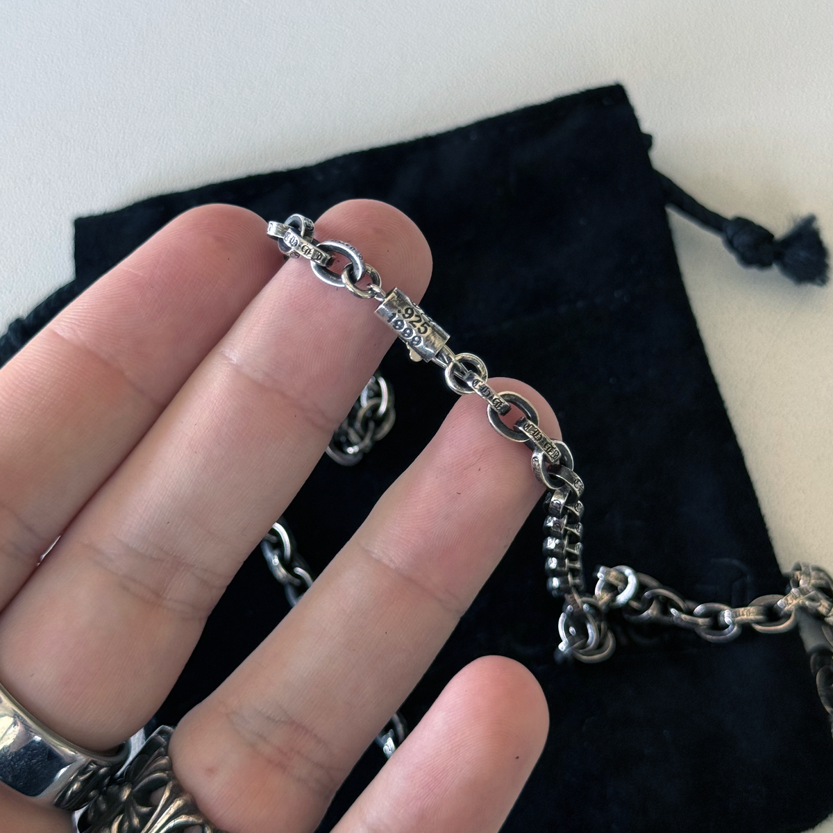 Chrome Hearts Paper Chain 24" Necklace