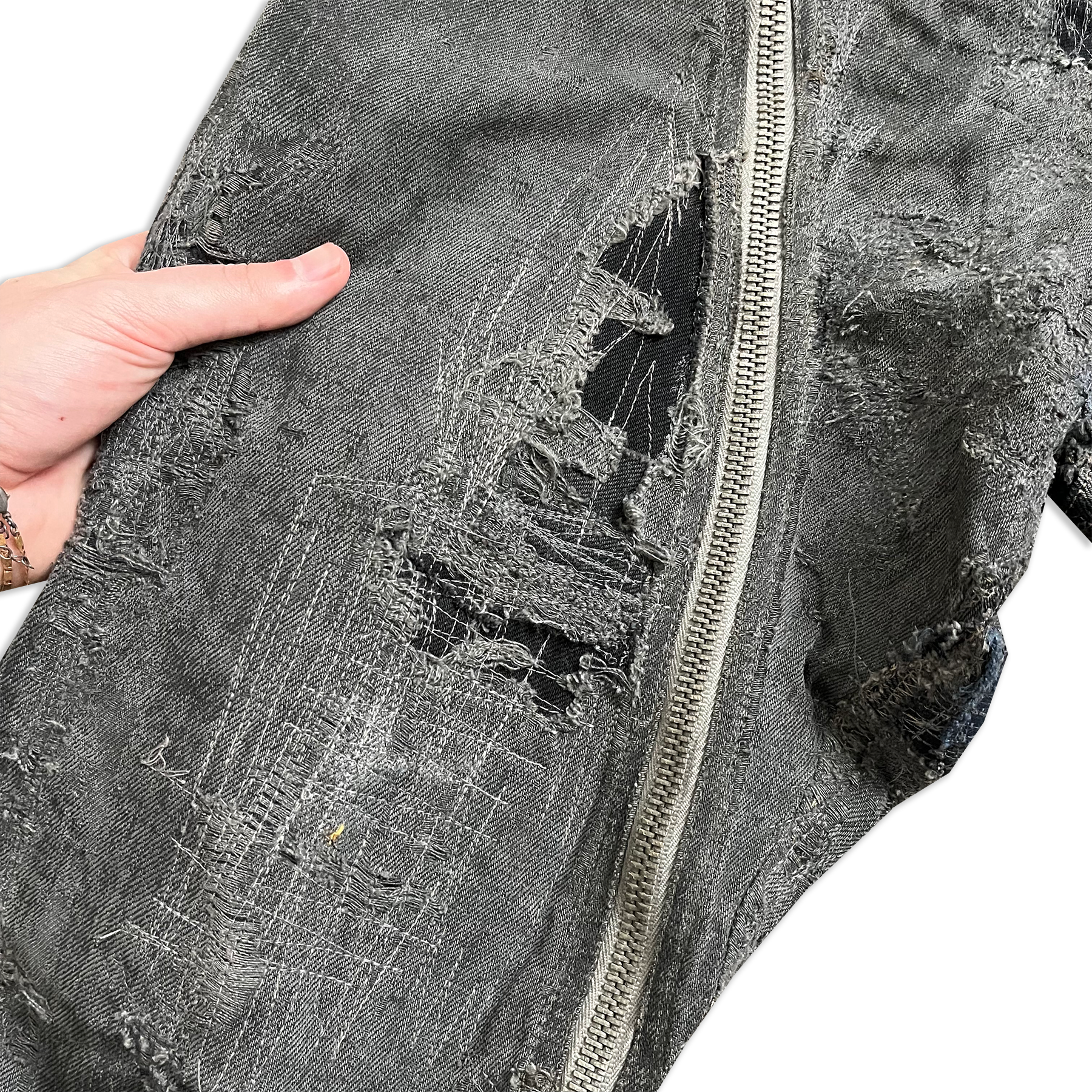 Rick Owens SS09 Strutter Hogwash Patchwork Denim Aircuts