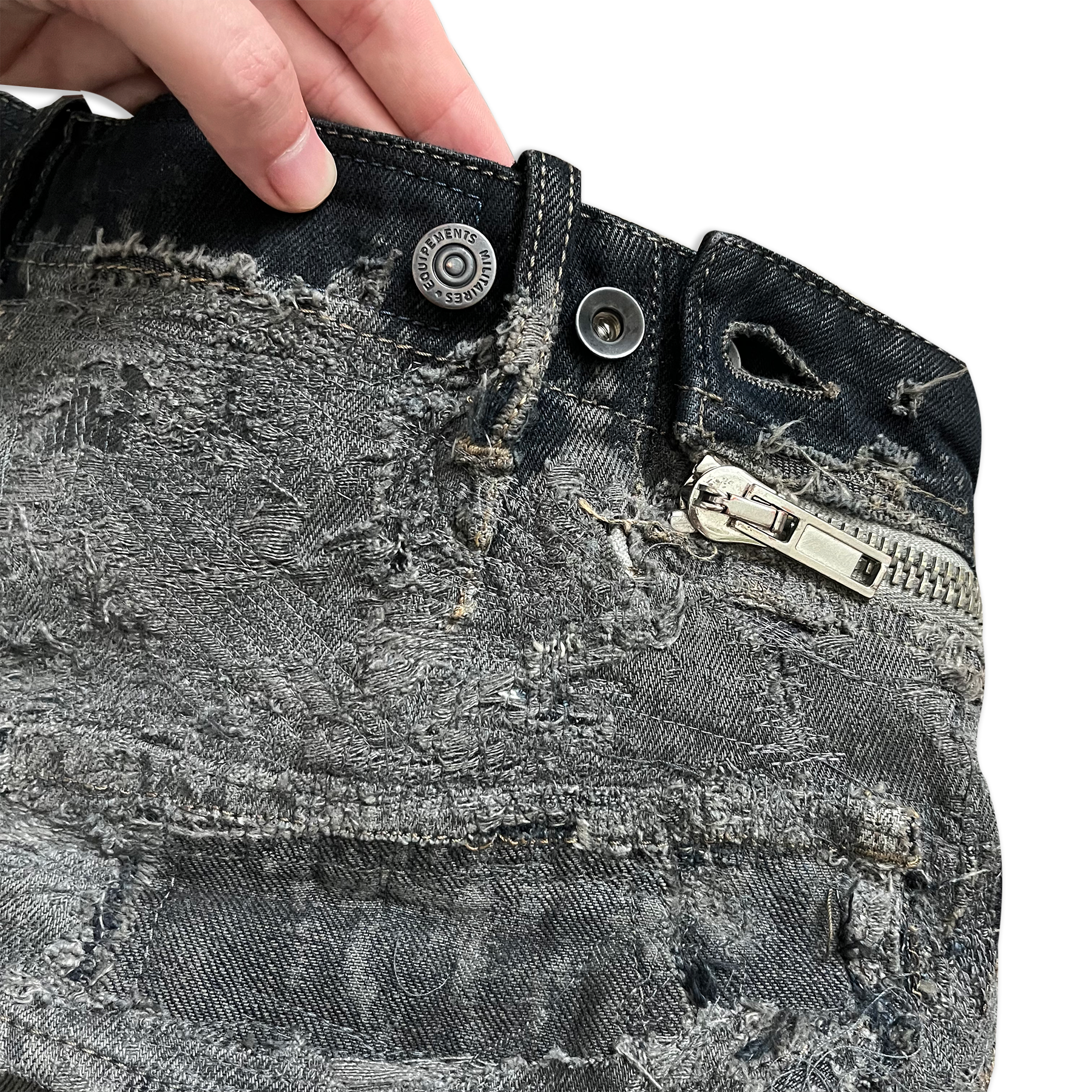 Rick Owens SS09 Strutter Hogwash Patchwork Denim Aircuts