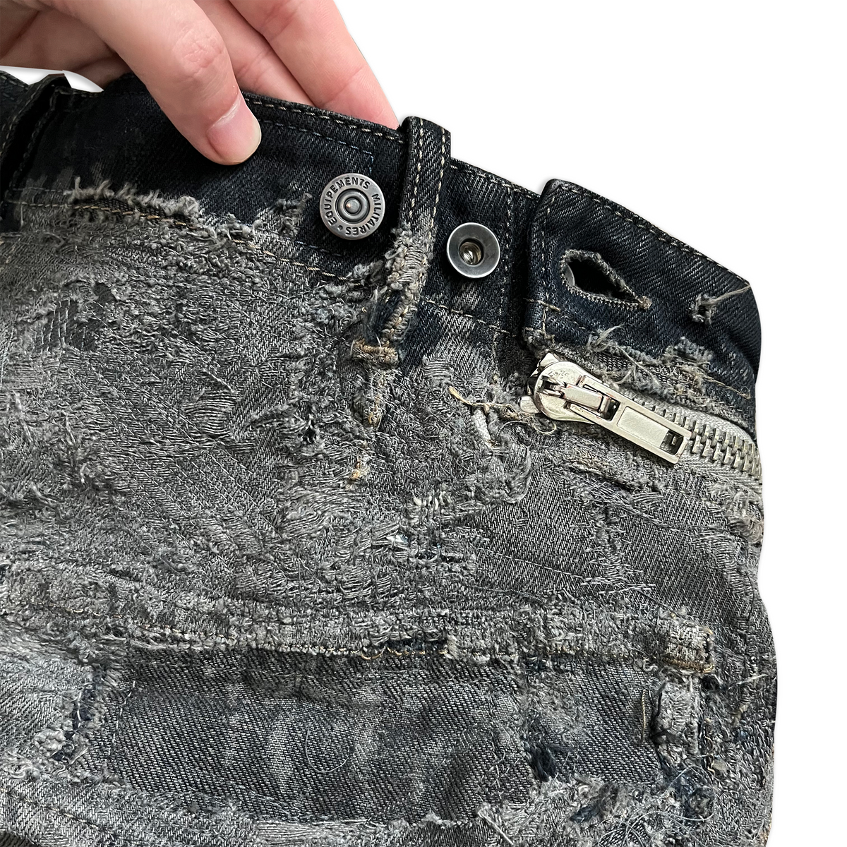 Rick Owens SS09 Strutter Hogwash Patchwork Denim Aircuts