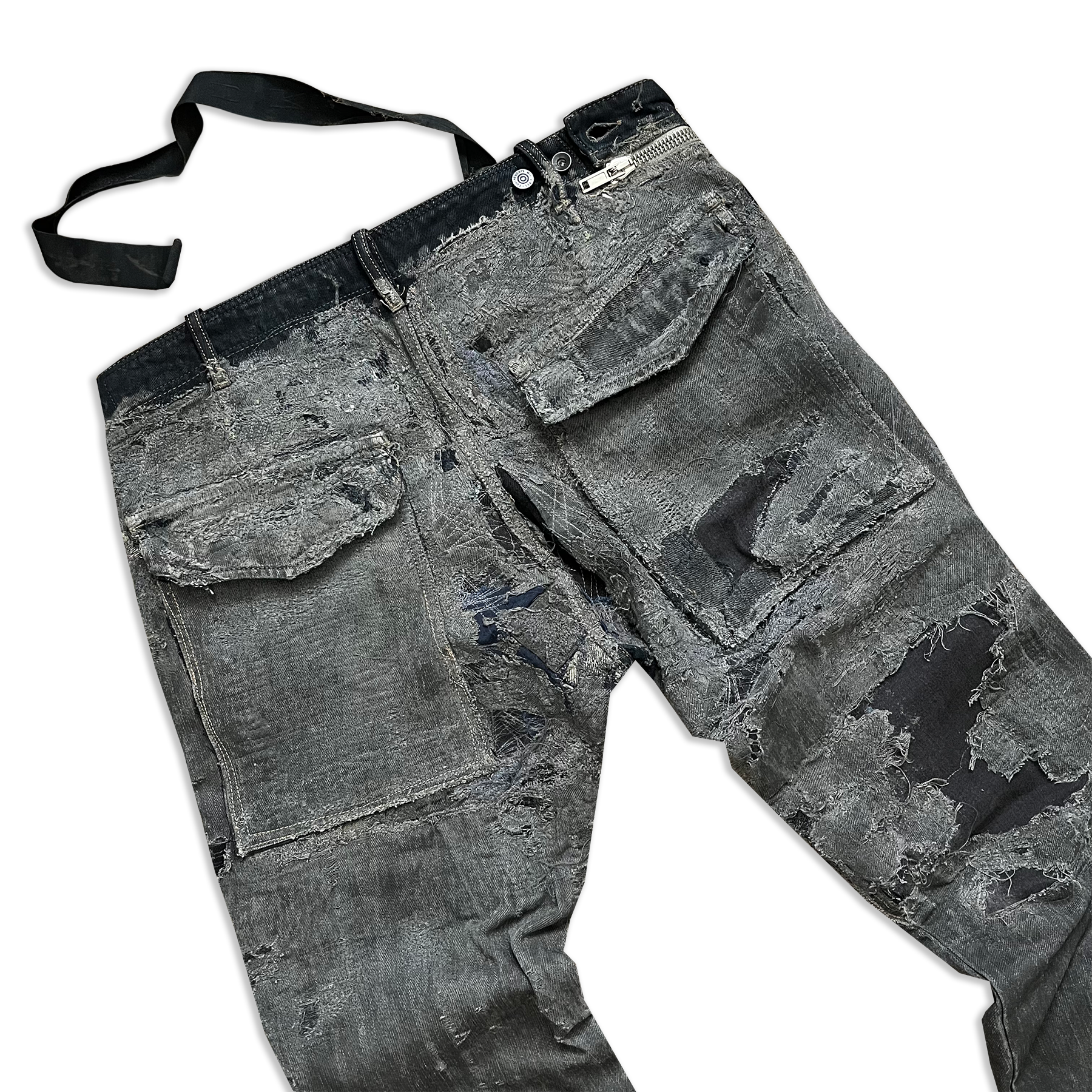 Rick Owens SS09 Strutter Hogwash Patchwork Denim Aircuts