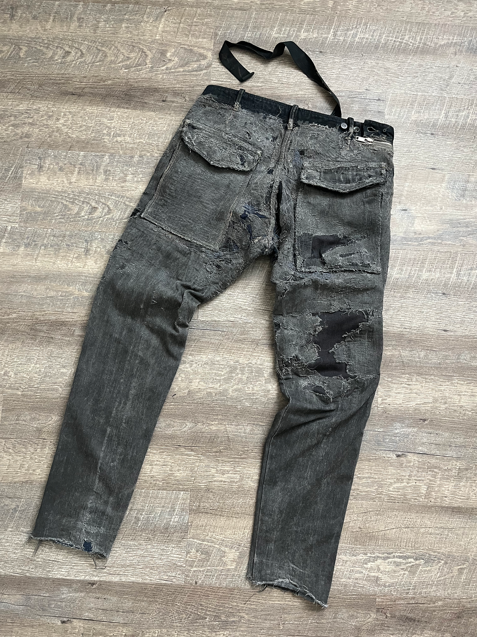 Rick Owens SS09 Strutter Hogwash Patchwork Denim Aircuts