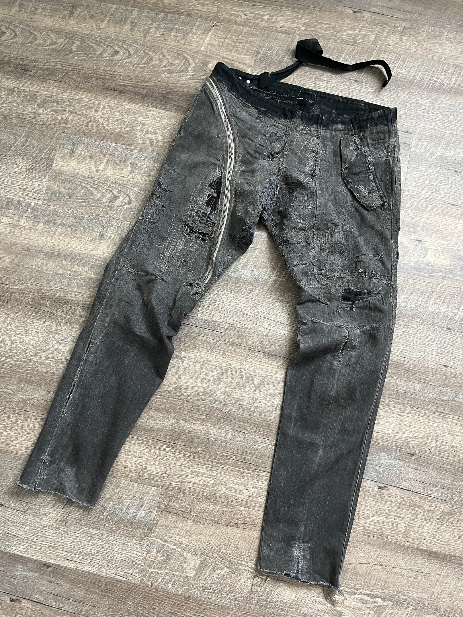 Rick Owens SS09 Strutter Hogwash Patchwork Denim Aircuts