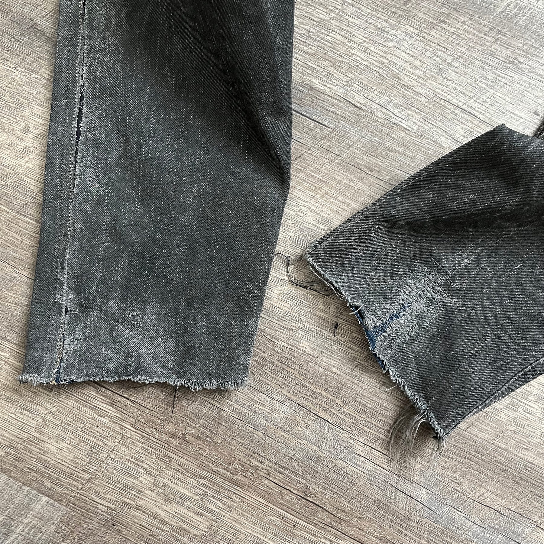 Rick Owens SS09 Strutter Hogwash Patchwork Denim Aircuts