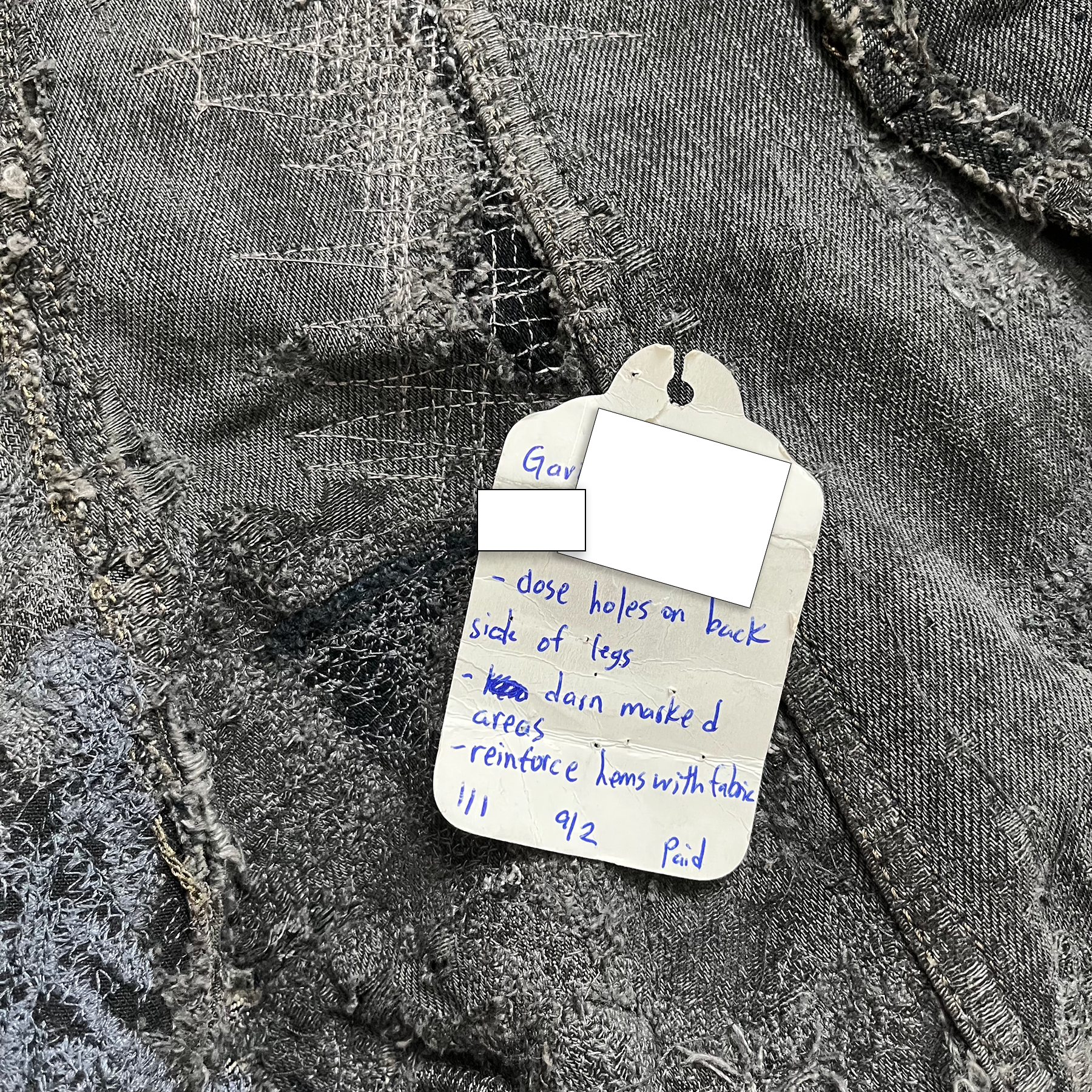 Rick Owens SS09 Strutter Hogwash Patchwork Denim Aircuts