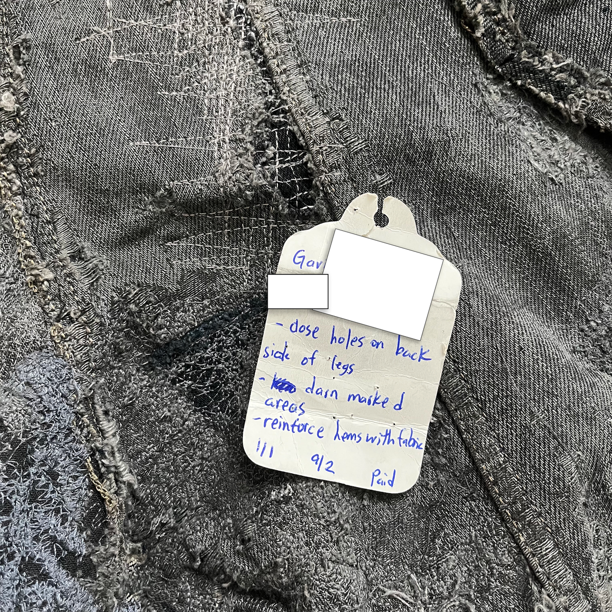 Rick Owens SS09 Strutter Hogwash Patchwork Denim Aircuts