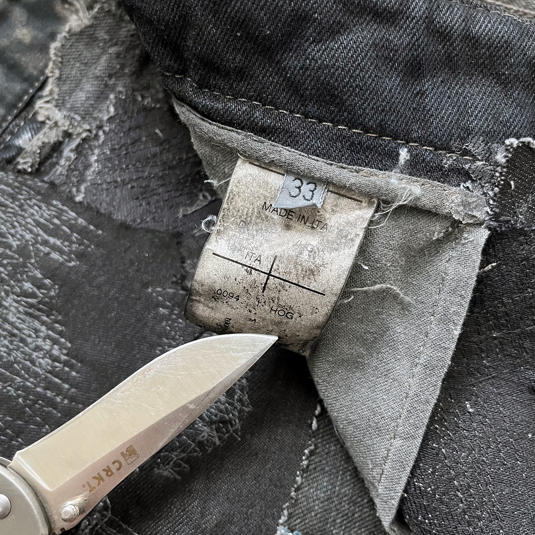 Rick Owens SS09 Strutter Hogwash Patchwork Denim Aircuts