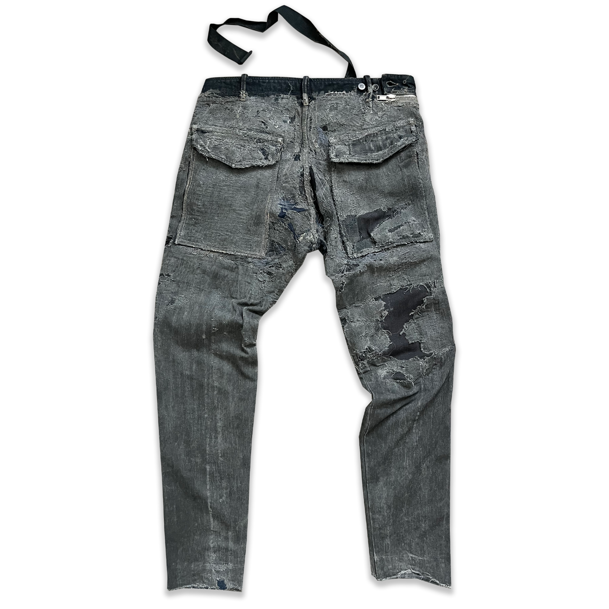 Rick Owens SS09 Strutter Hogwash Patchwork Denim Aircuts