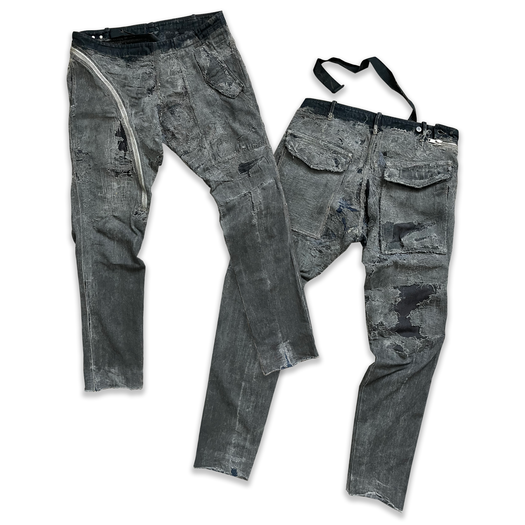 Rick Owens SS09 Strutter Hogwash Patchwork Denim Aircuts