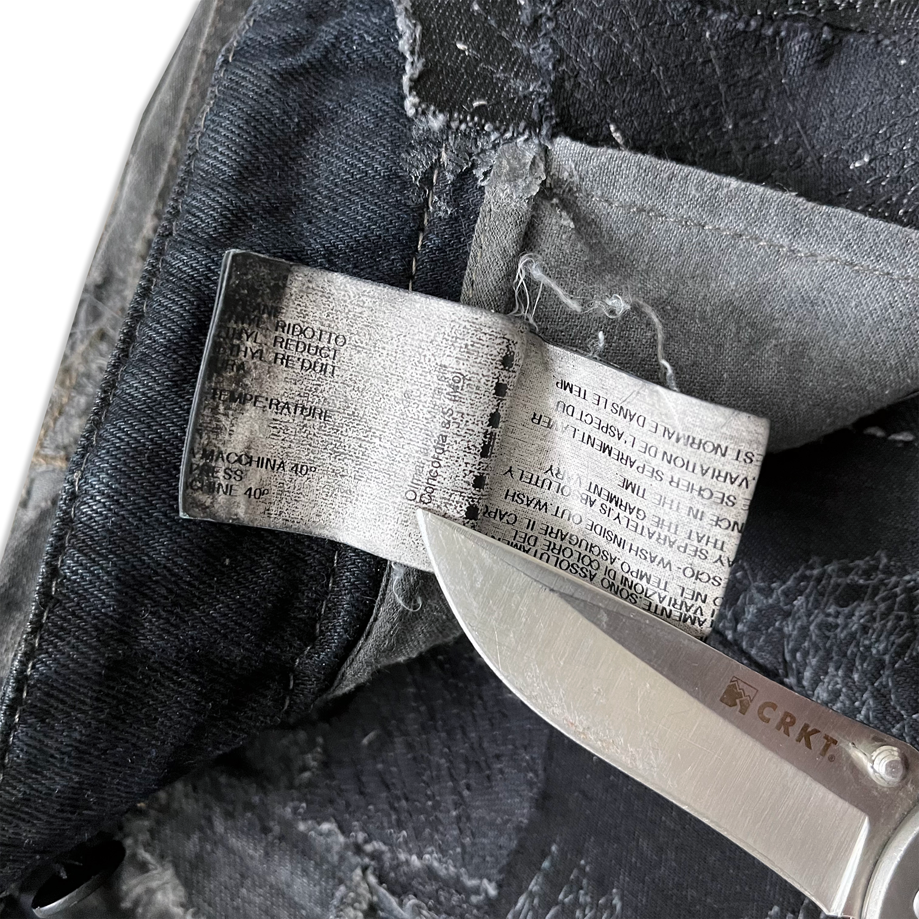 Rick Owens SS09 Strutter Hogwash Patchwork Denim Aircuts