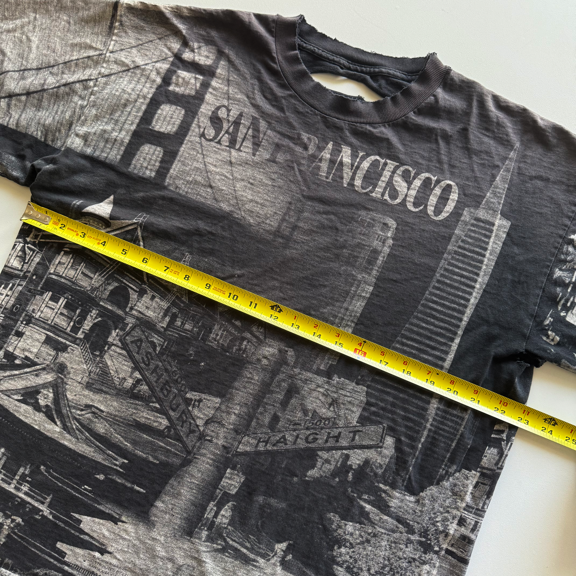 Vintage 1990s San Francisco, California AOP Fader Tee