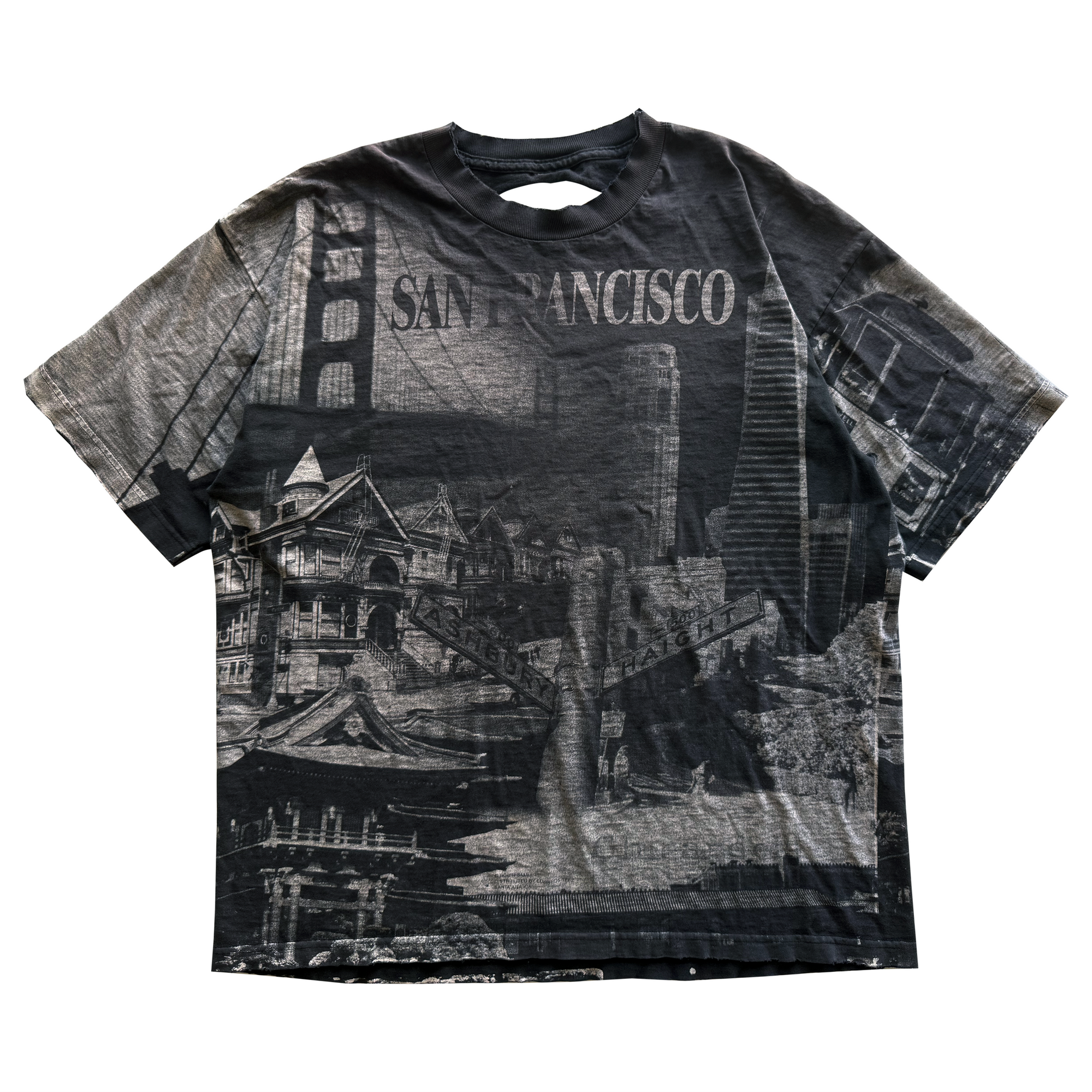 Vintage 1990s San Francisco, California AOP Fader Tee