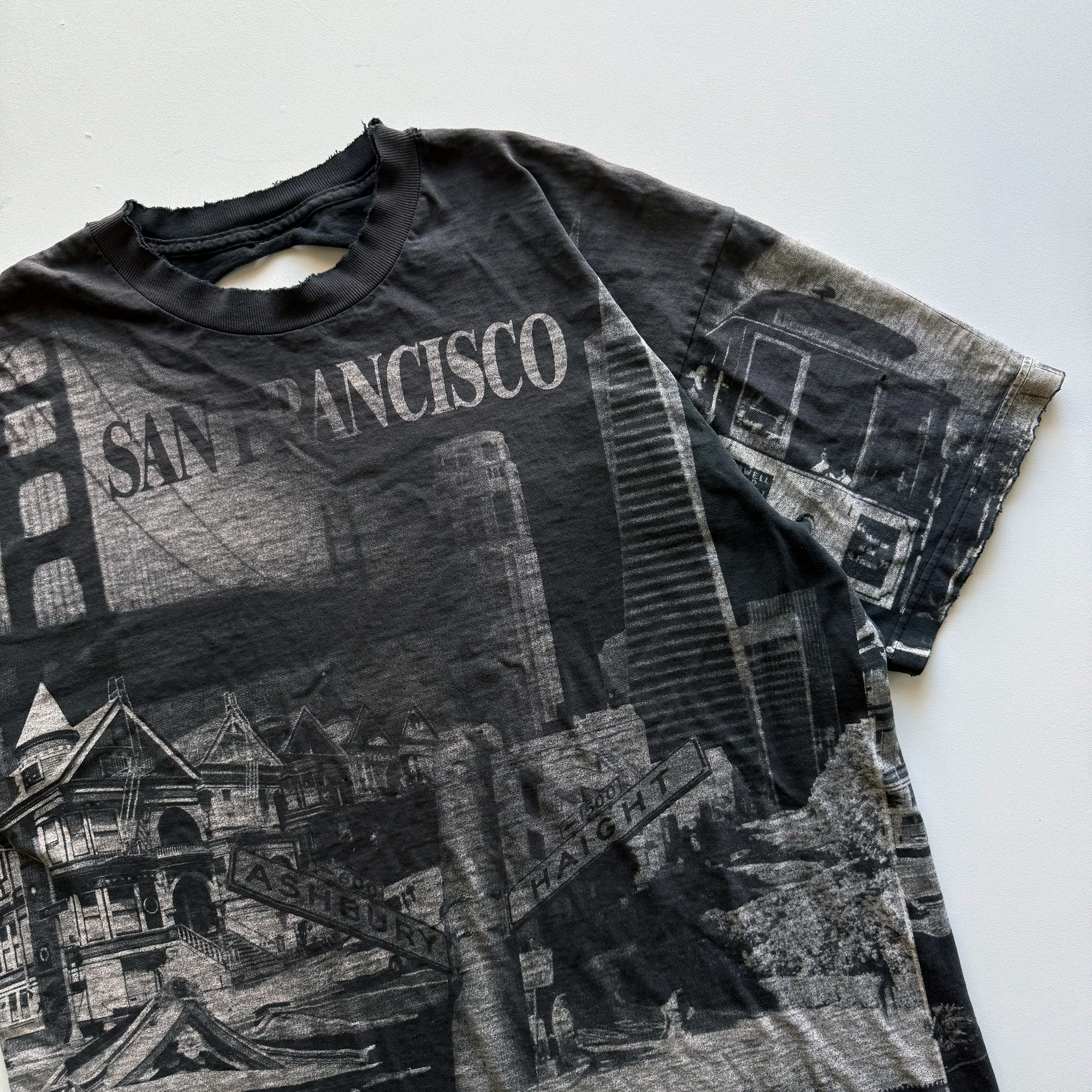 Vintage 1990s San Francisco, California AOP Fader Tee
