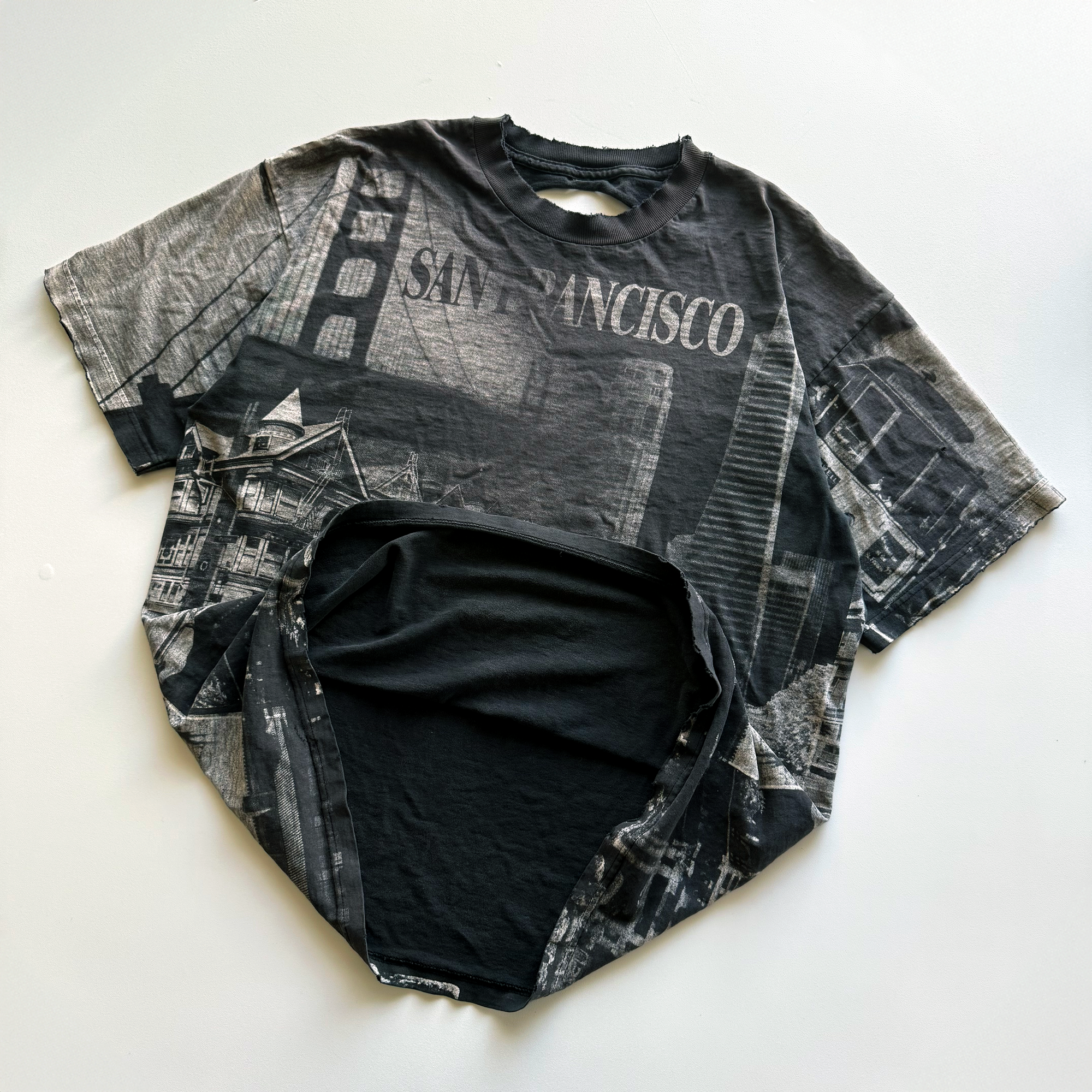 Vintage 1990s San Francisco, California AOP Fader Tee