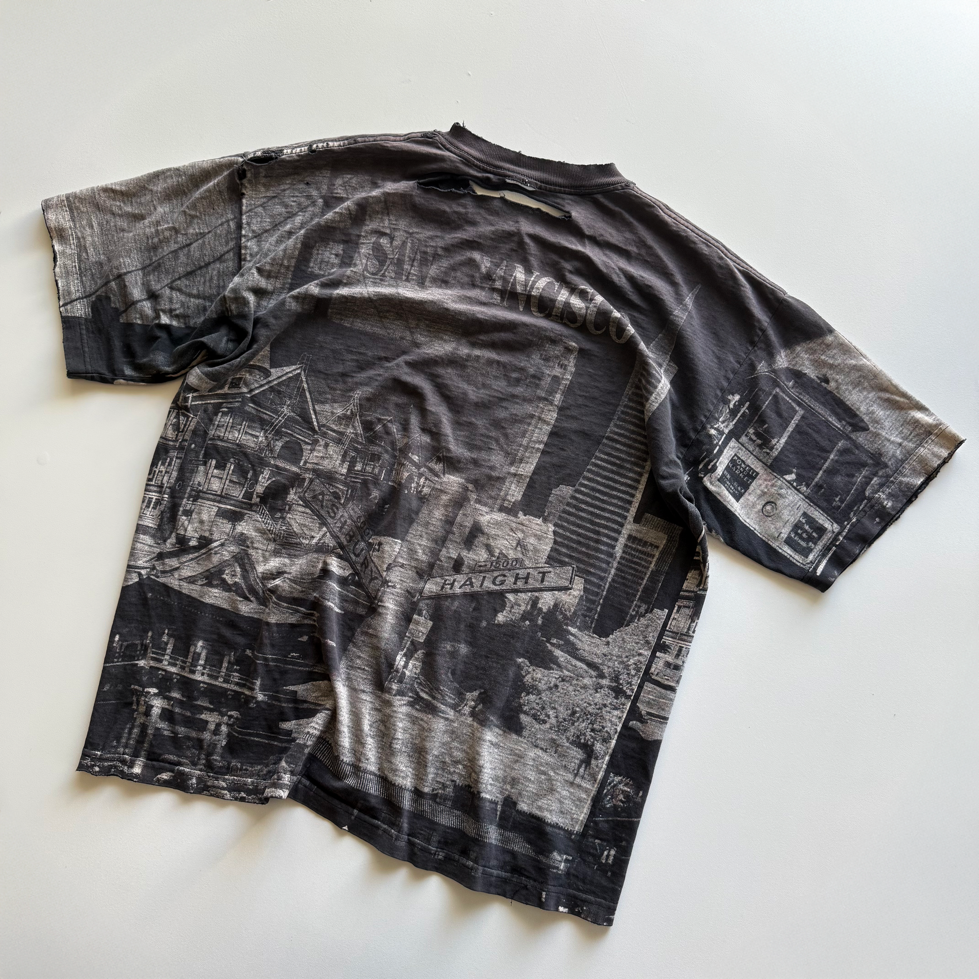 Vintage 1990s San Francisco, California AOP Fader Tee