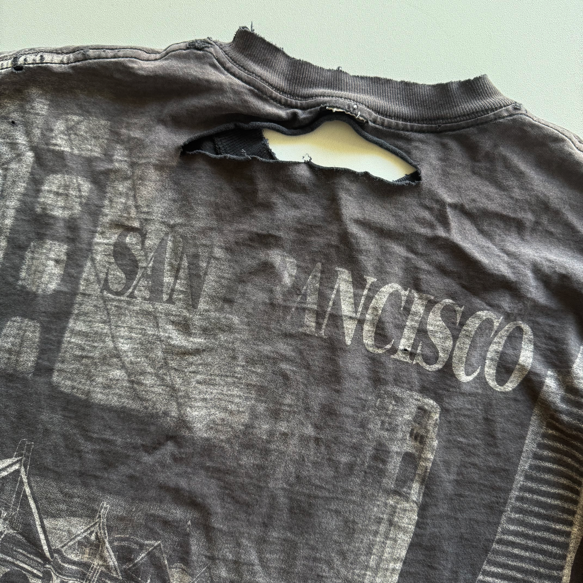 Vintage 1990s San Francisco, California AOP Fader Tee