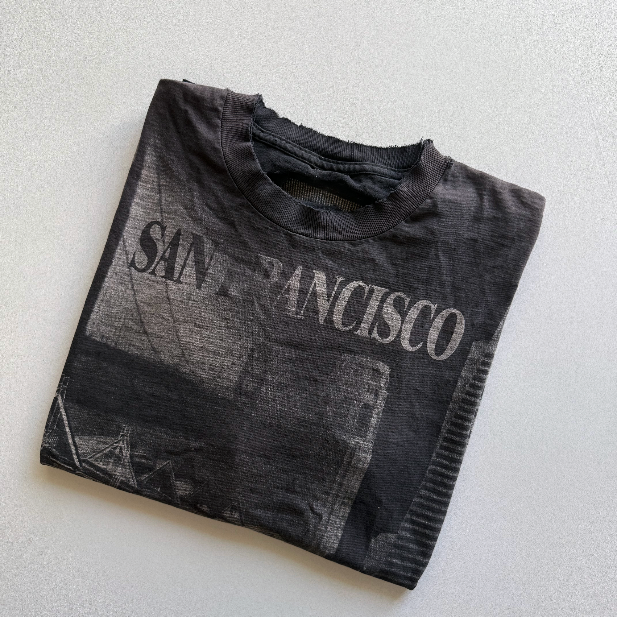 Vintage 1990s San Francisco, California AOP Fader Tee