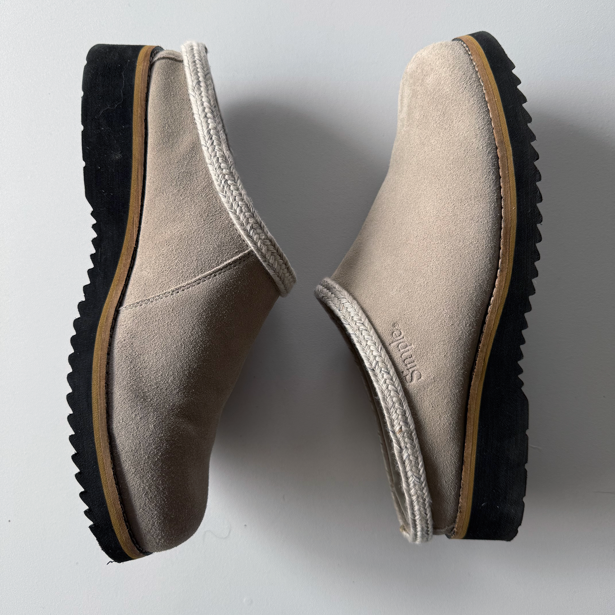 Simple Shoes Original Clog Suede Stone Grey (Size 11)